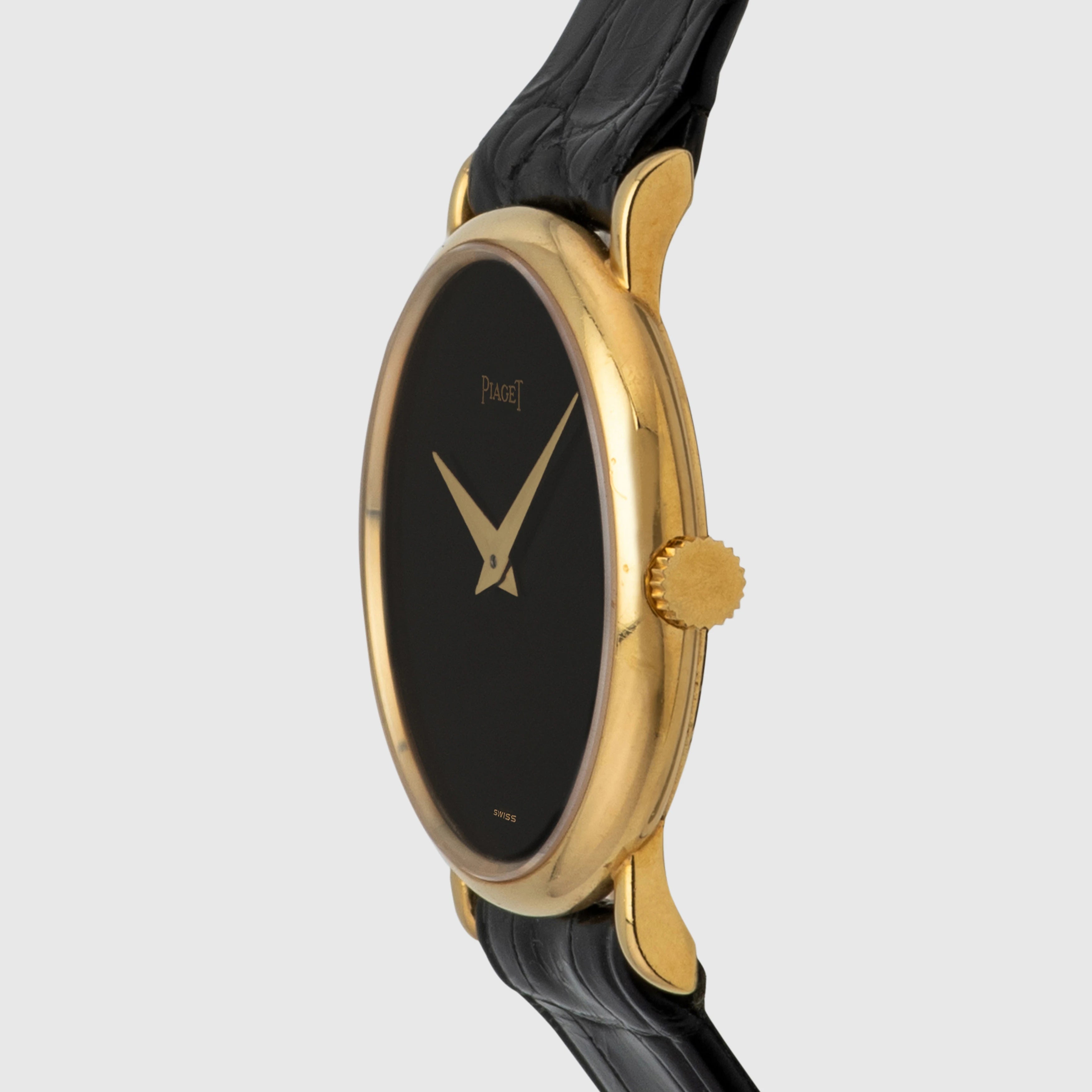 1990's Piaget Dancer 18k Yellow Gold Onyx Dial Ref. 9005