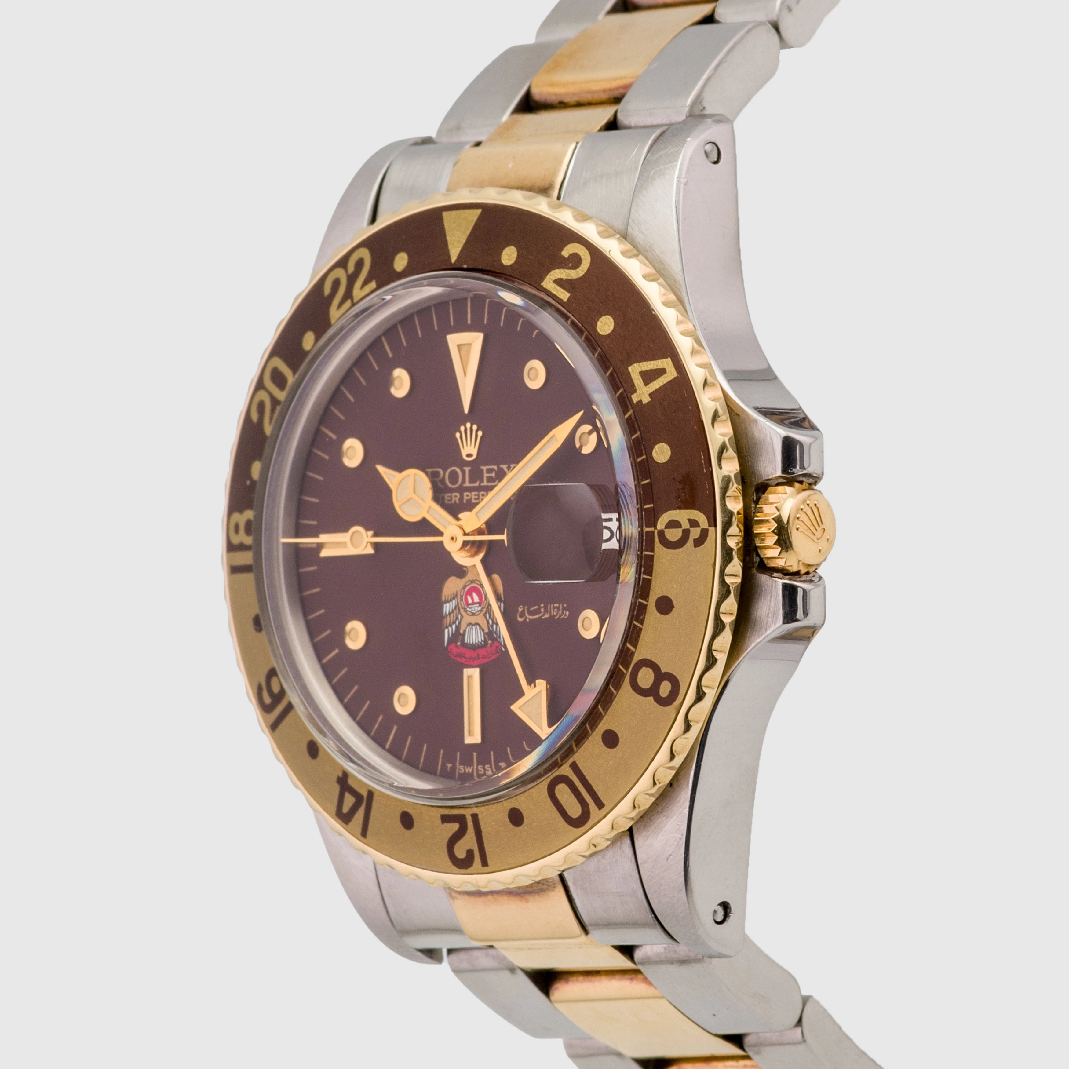 1976 Rolex GMT Master UAE Ministry of Defense Logo St/G Ref. 1675