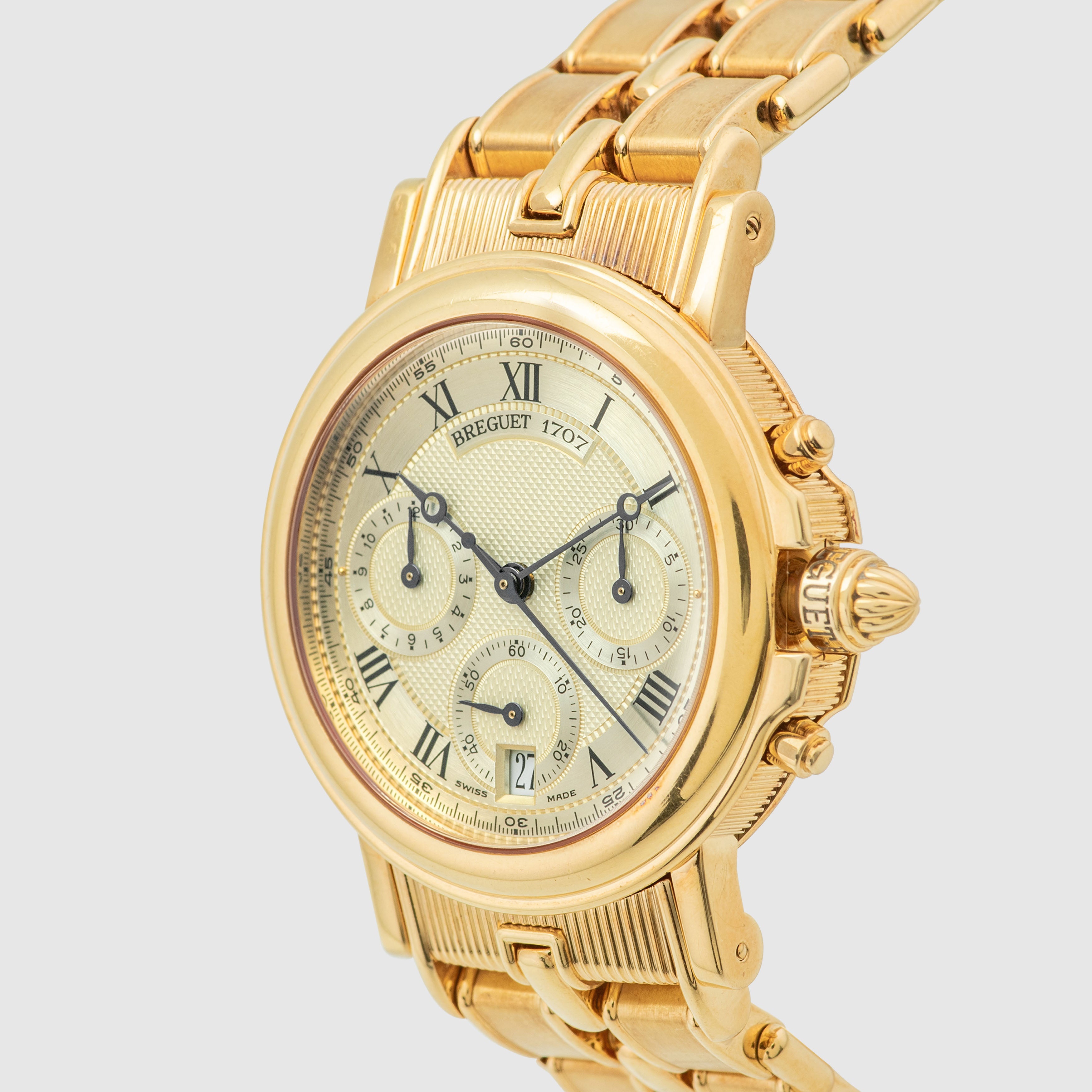 1998 Breguet Marine Chronograph 18k Yellow Gold Ref. 3460BA (with Box & Papers)