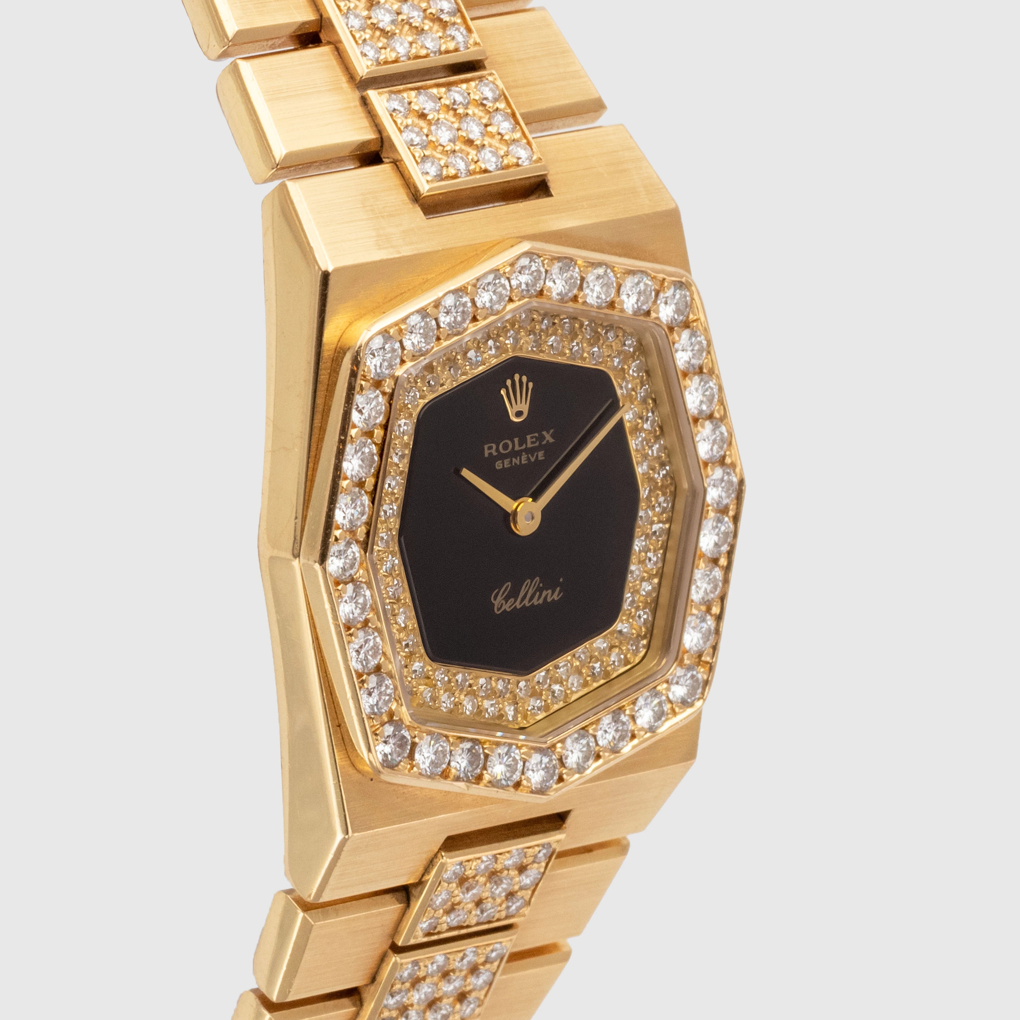 1981 Rolex Lady Cellini Black Lacquer Dial Ref. 4662