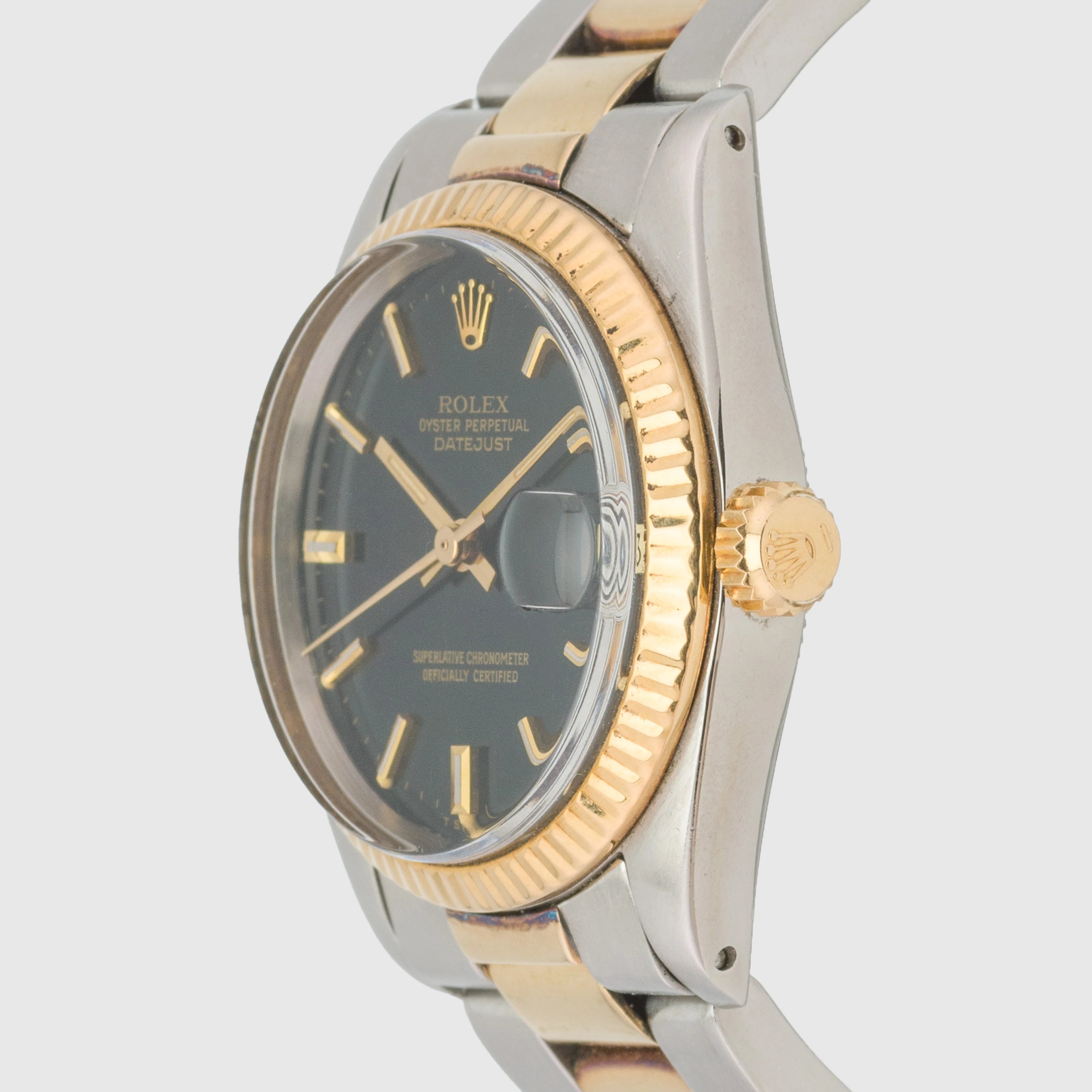 1978 Rolex Datejust St/G Sunburst Green Dial Ref. 6824