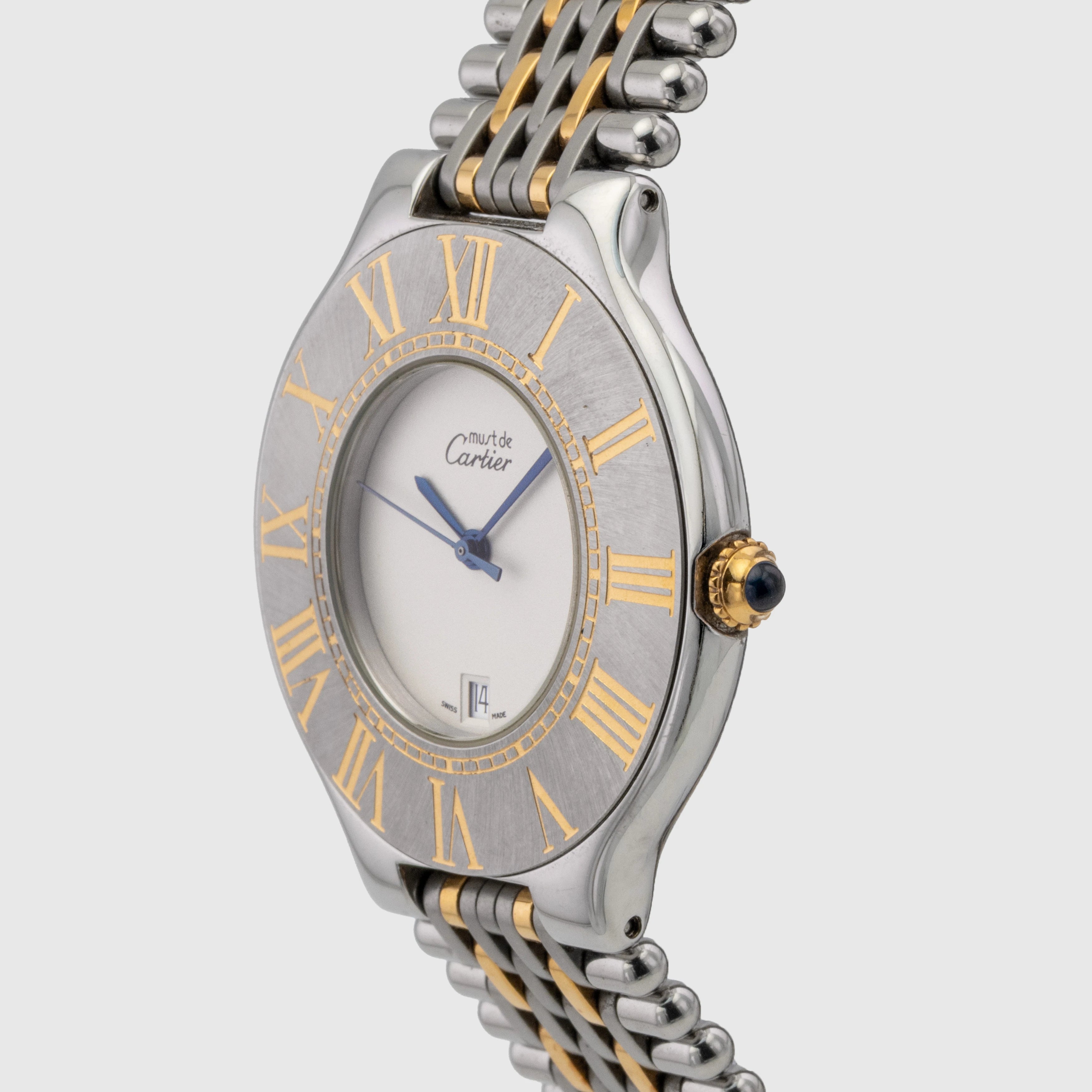 1990's Cartier Must 21 St/G 'NOS' Ref. 126000P (Box & Papers)