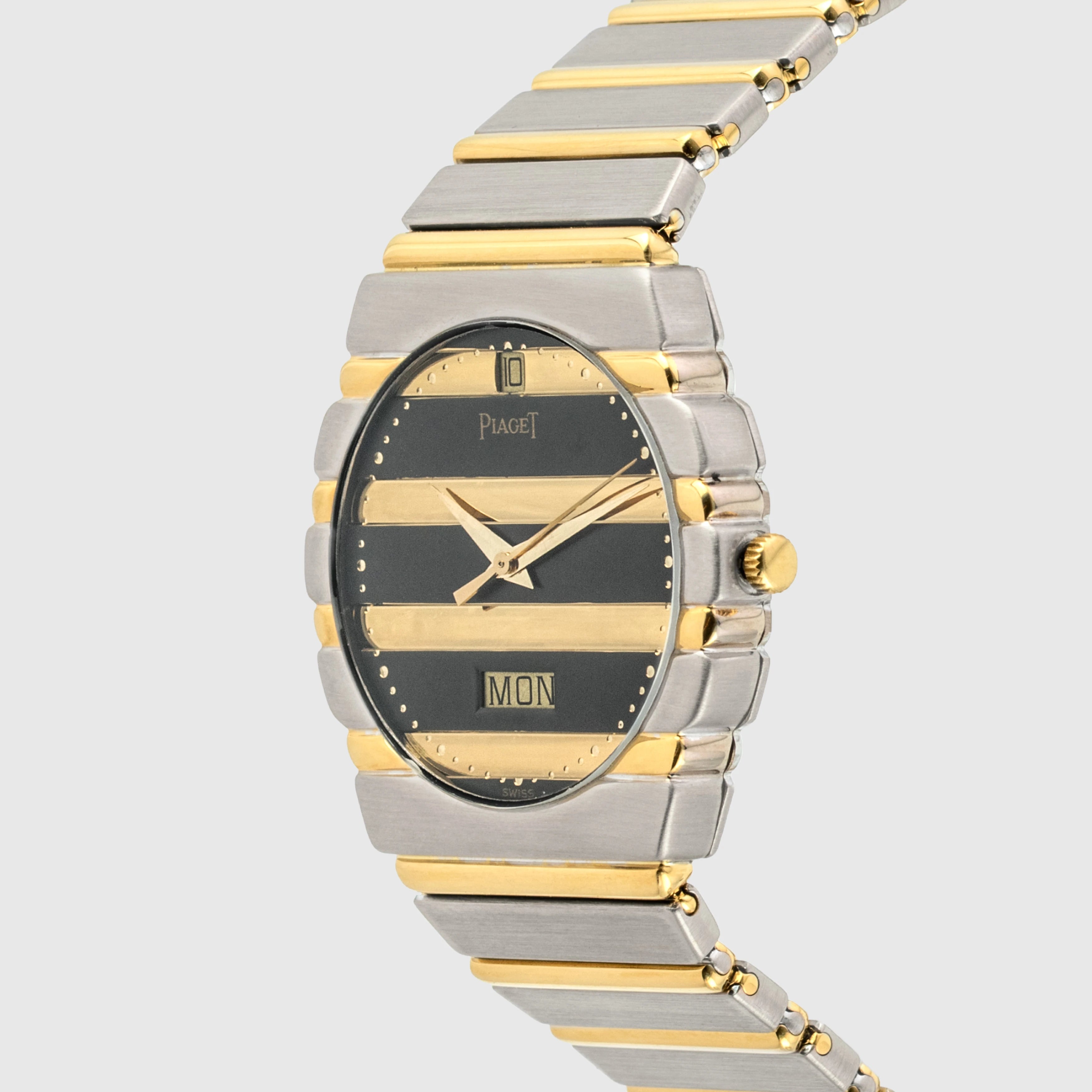1985 Piaget Polo Grey Dial with Gold Gradrons 18K WG & YG Ref. 15562 C701