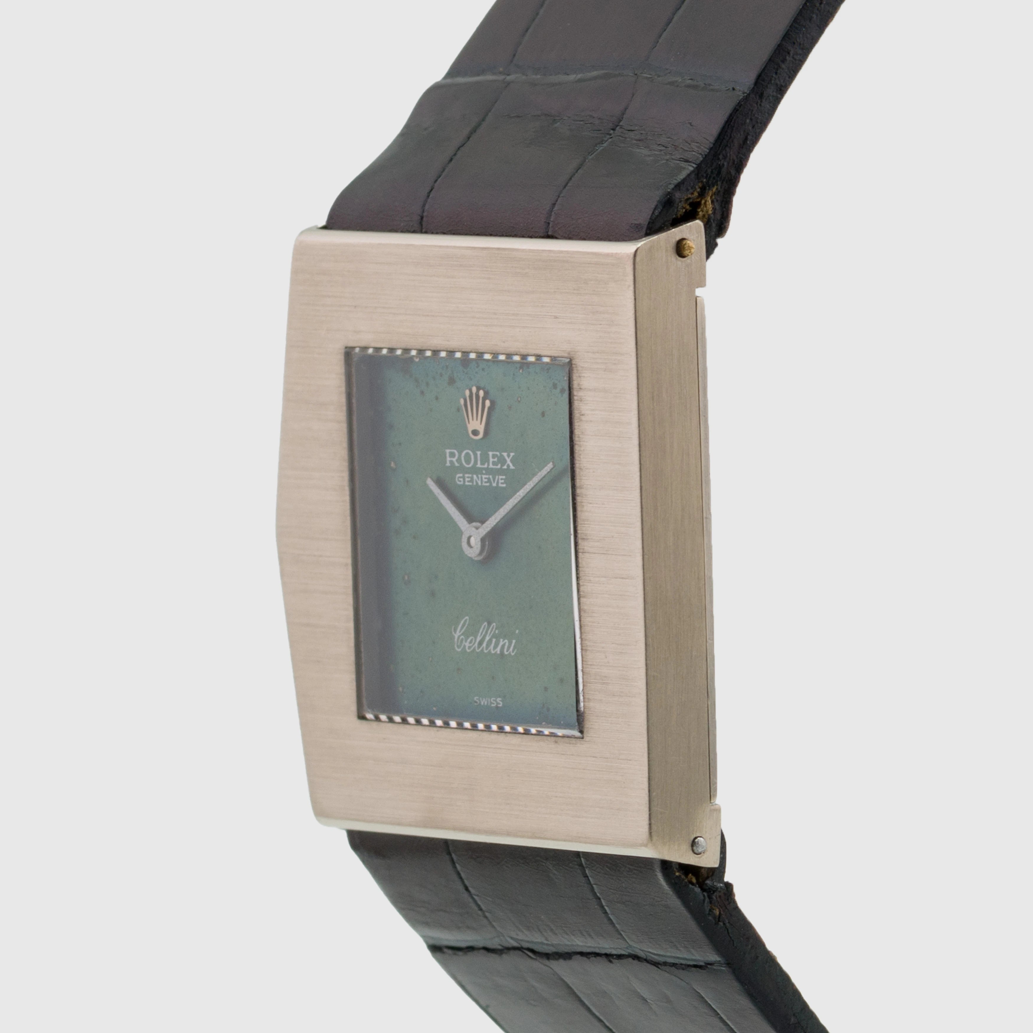 1975 Rolex Cellini King Midas WG Green tropical Dial Ref. 4017