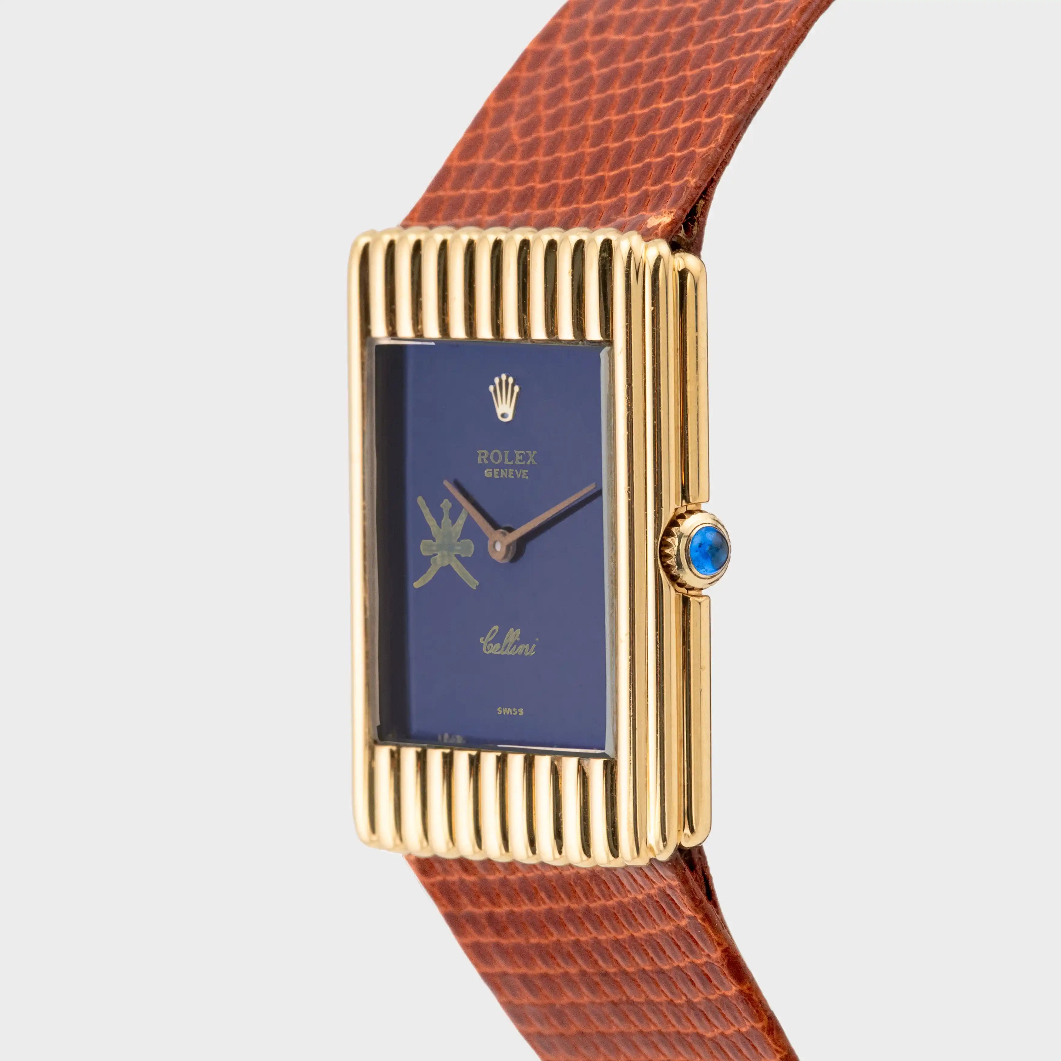 1975 Rolex Cellini Blue/Purple Mirror Dial 'Khanjar' Yellow Gold Ref. 4016