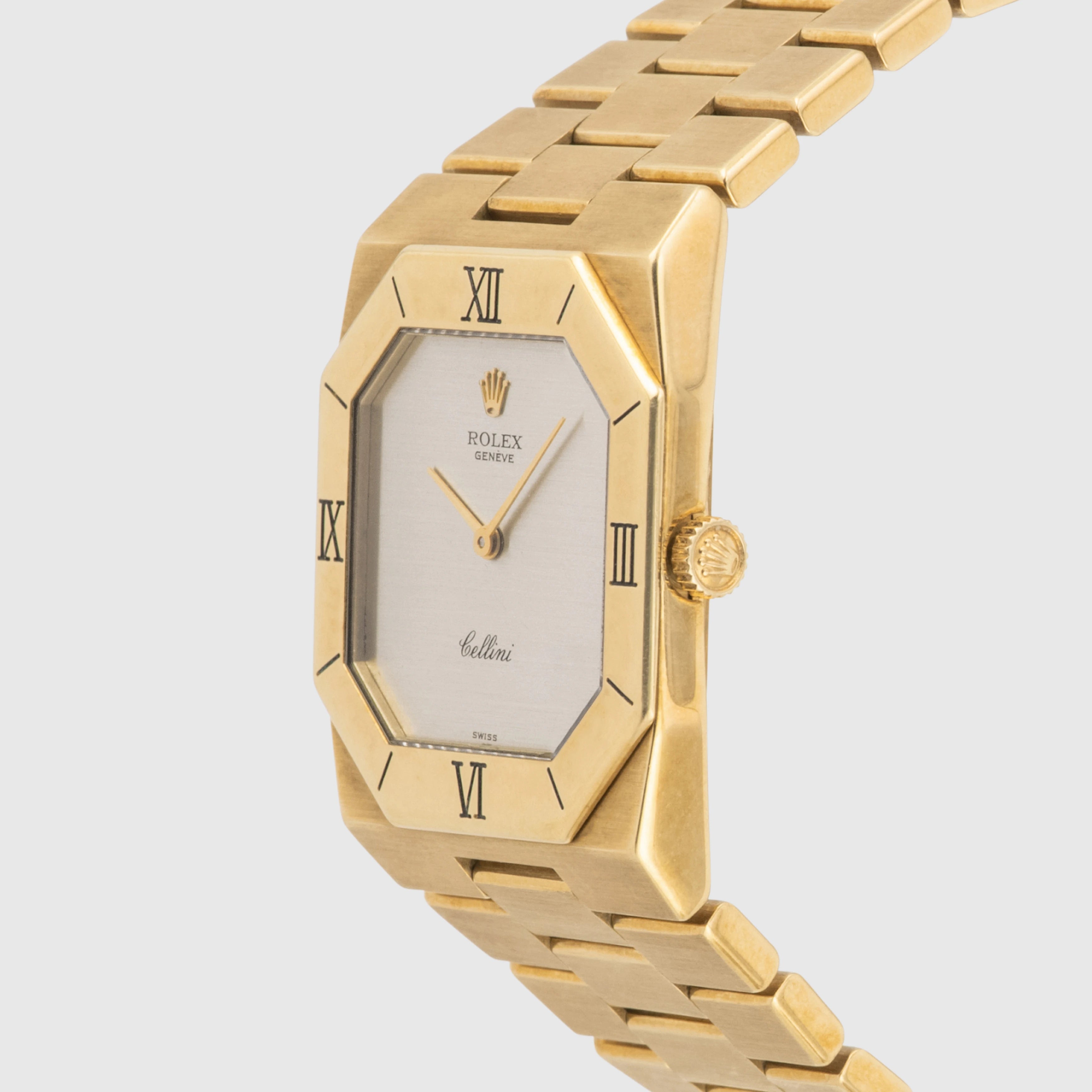 1976 Rolex Cellini 18k Yellow Gold Silver Dial Ref. 4350