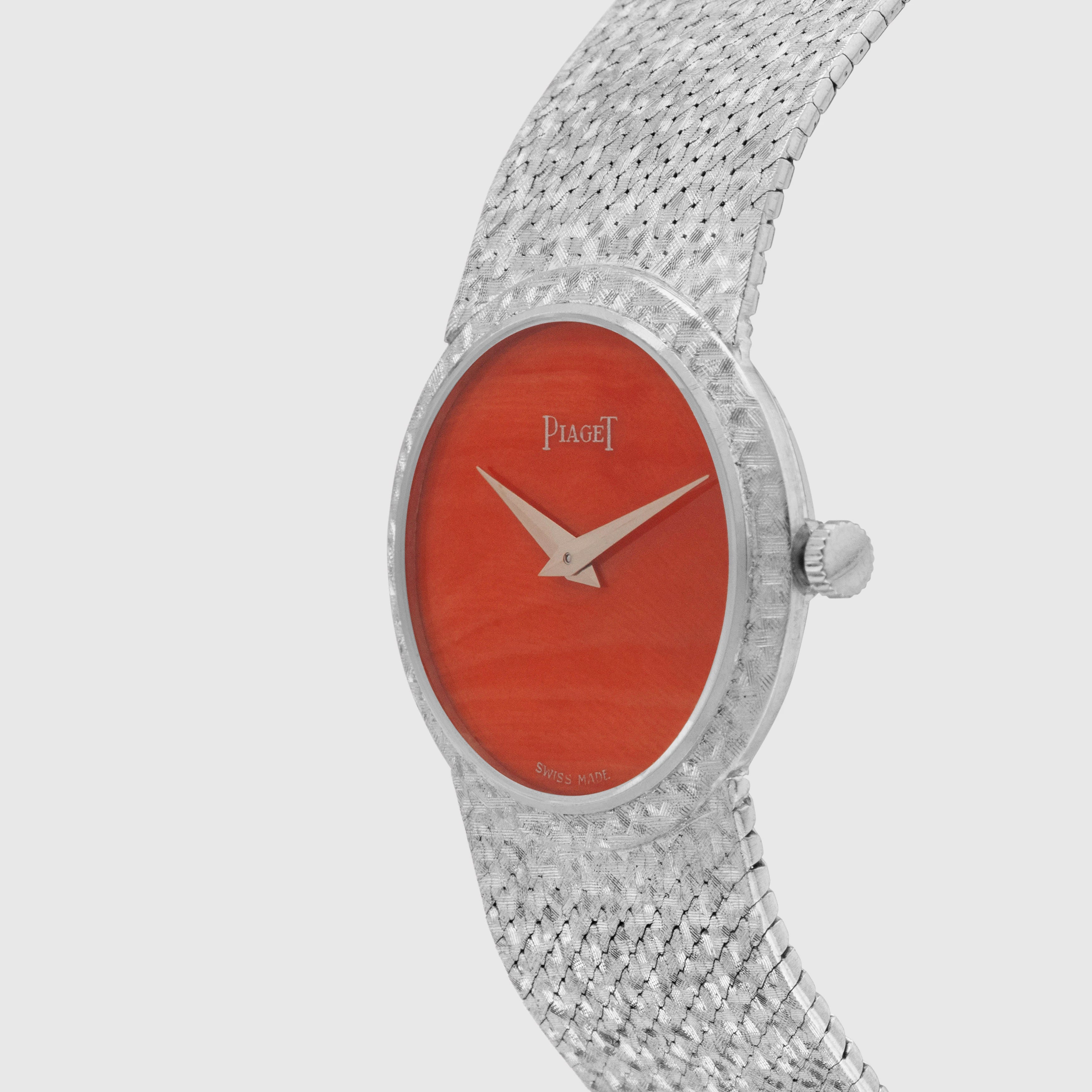 1968/69 Piaget 18k White Gold Coral Dial Ref. 921