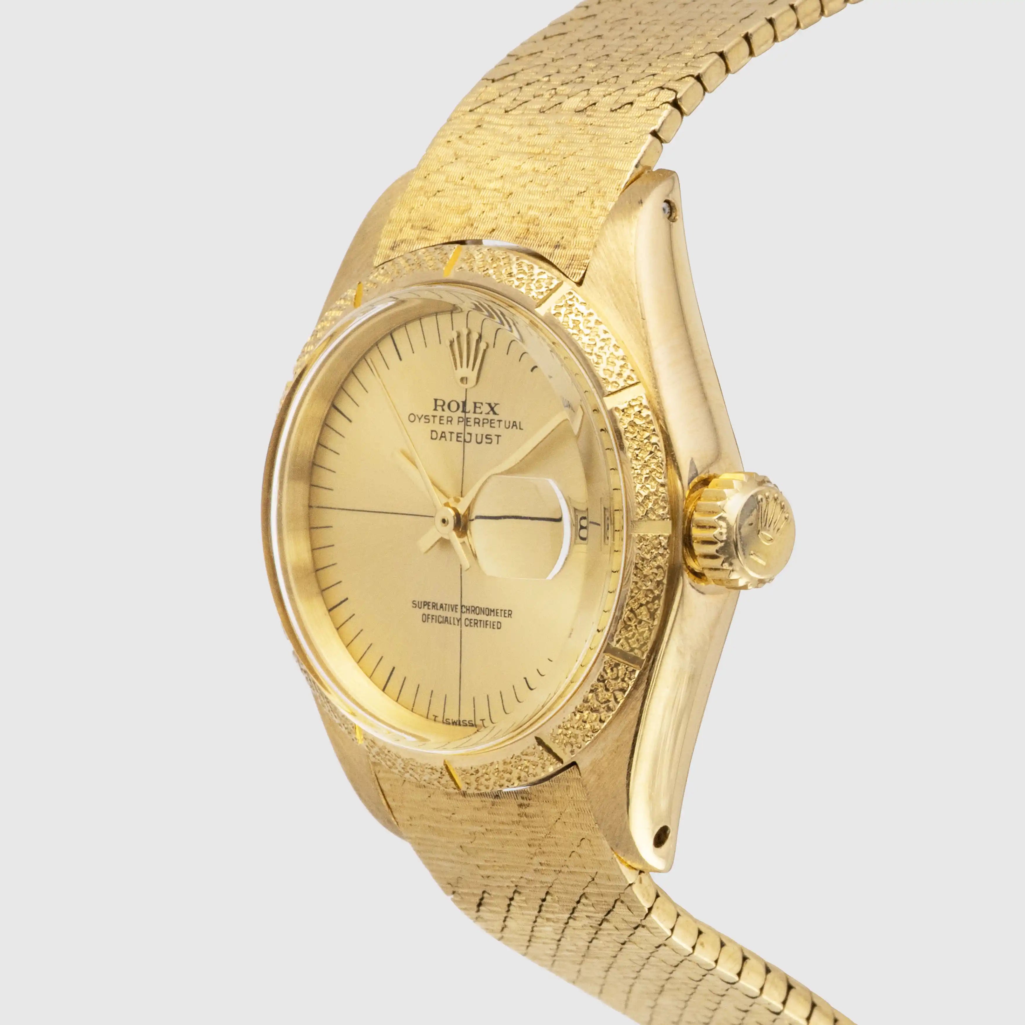 1972 Rolex Datejust Ladies Champagne Crosshair Dial Ref. 6900