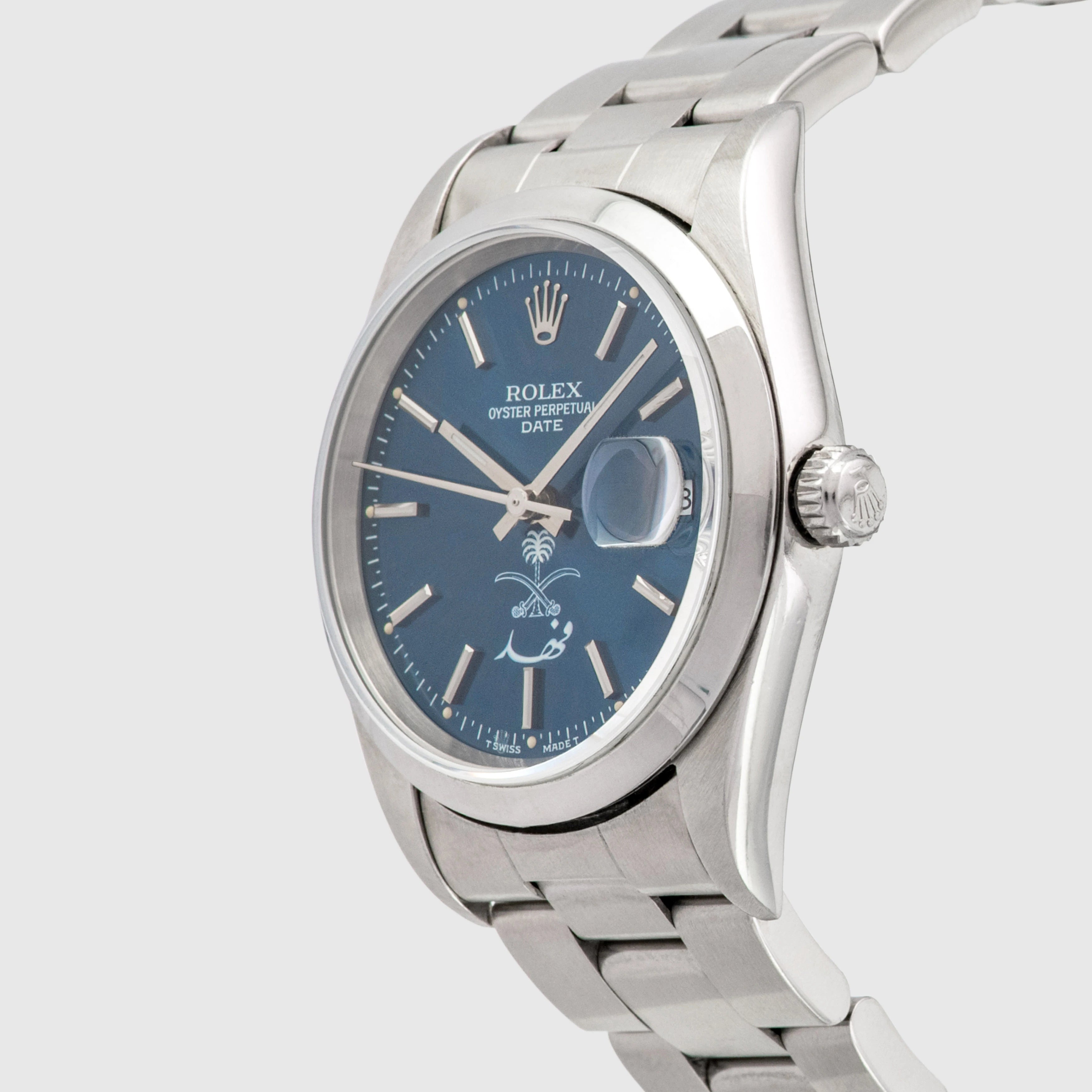 1999 Rolex Oyster Perpetual Date Saud Logo 'Fahd' Ref. 15200