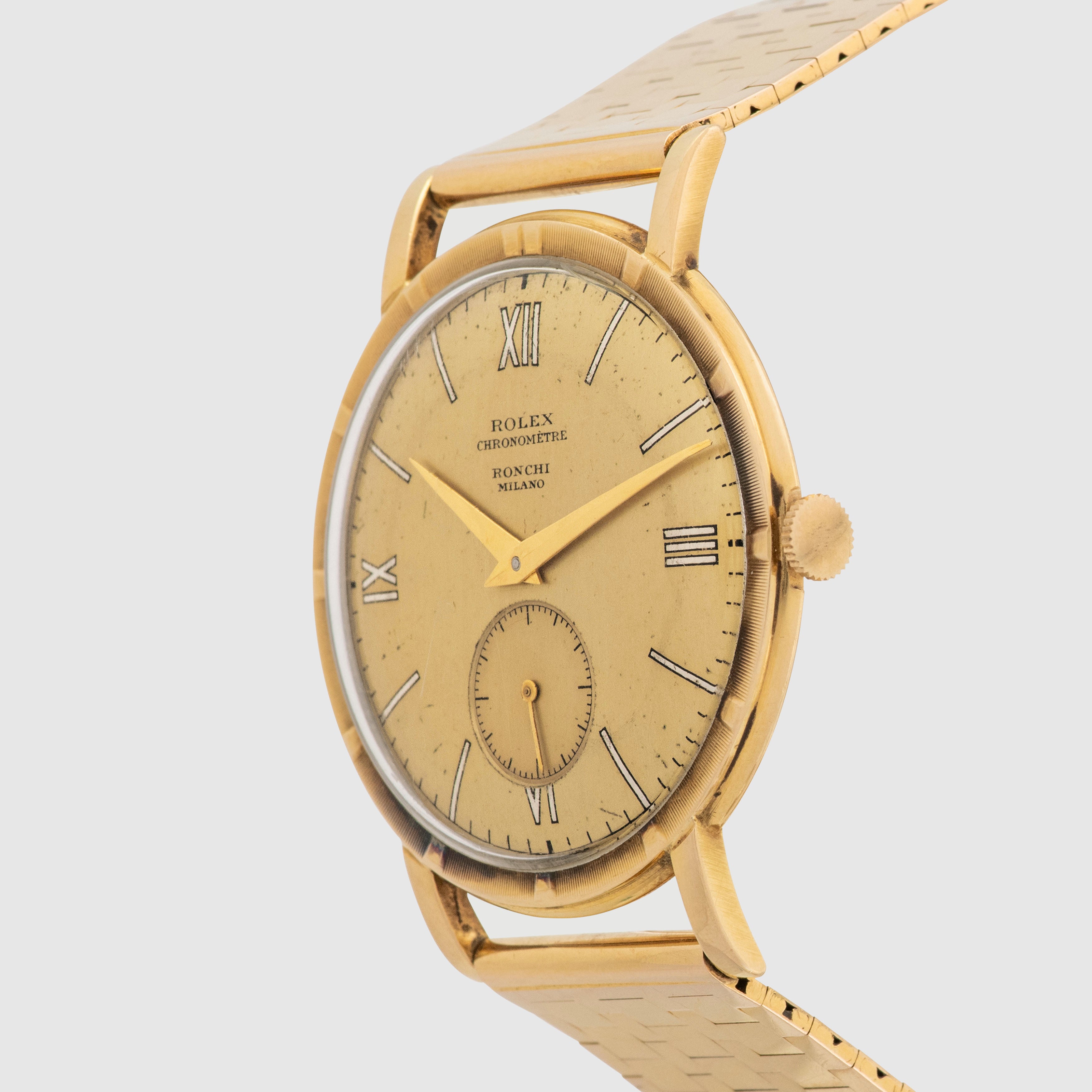 1955 Rolex Chronometre Metropolitan 18K Yellow Gold 'Ronchi Milano' Ref. 4325