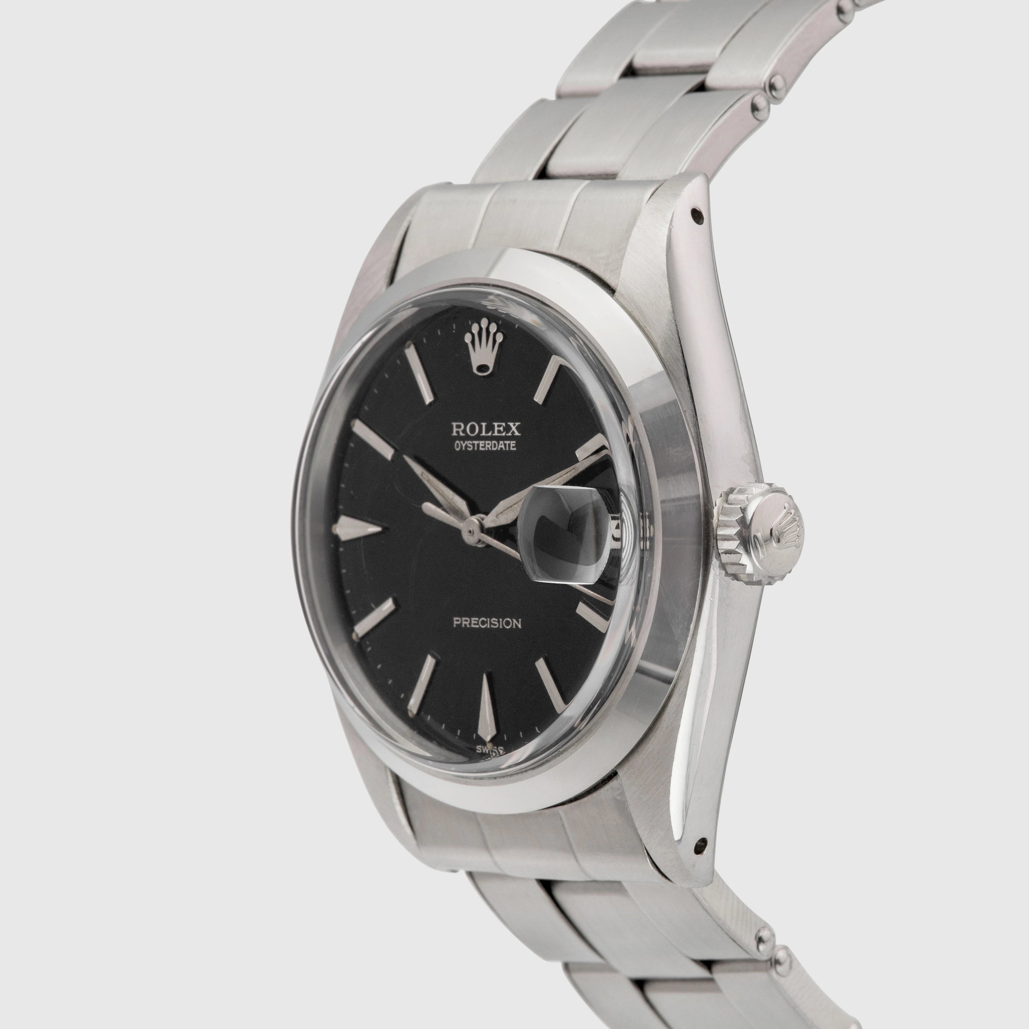 1964 Rolex Oyster Date Precision Black Gilt Dial NOS Ref. 6694