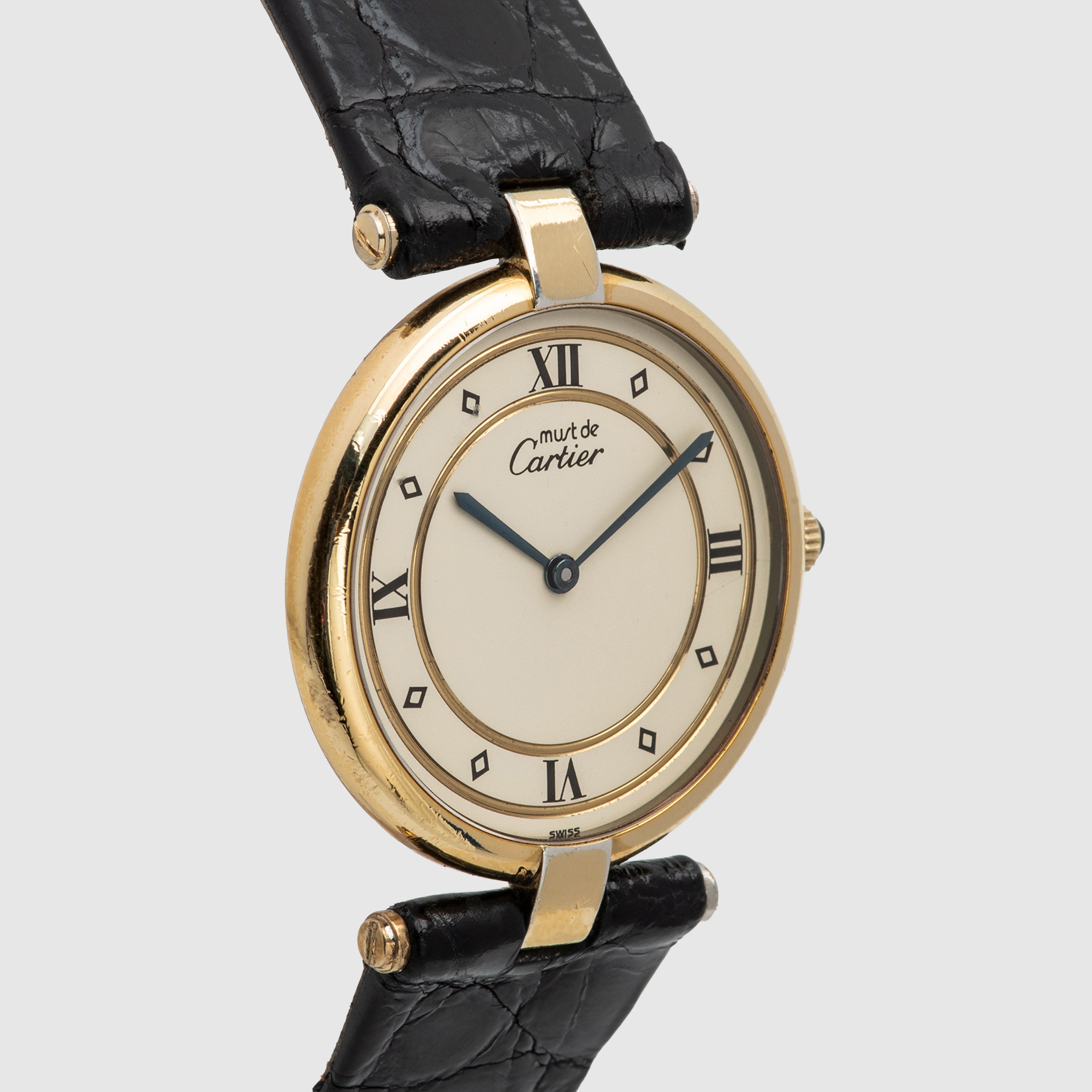 1990's Cartier Must De Vermeil Ivory Dial Ref. 590003