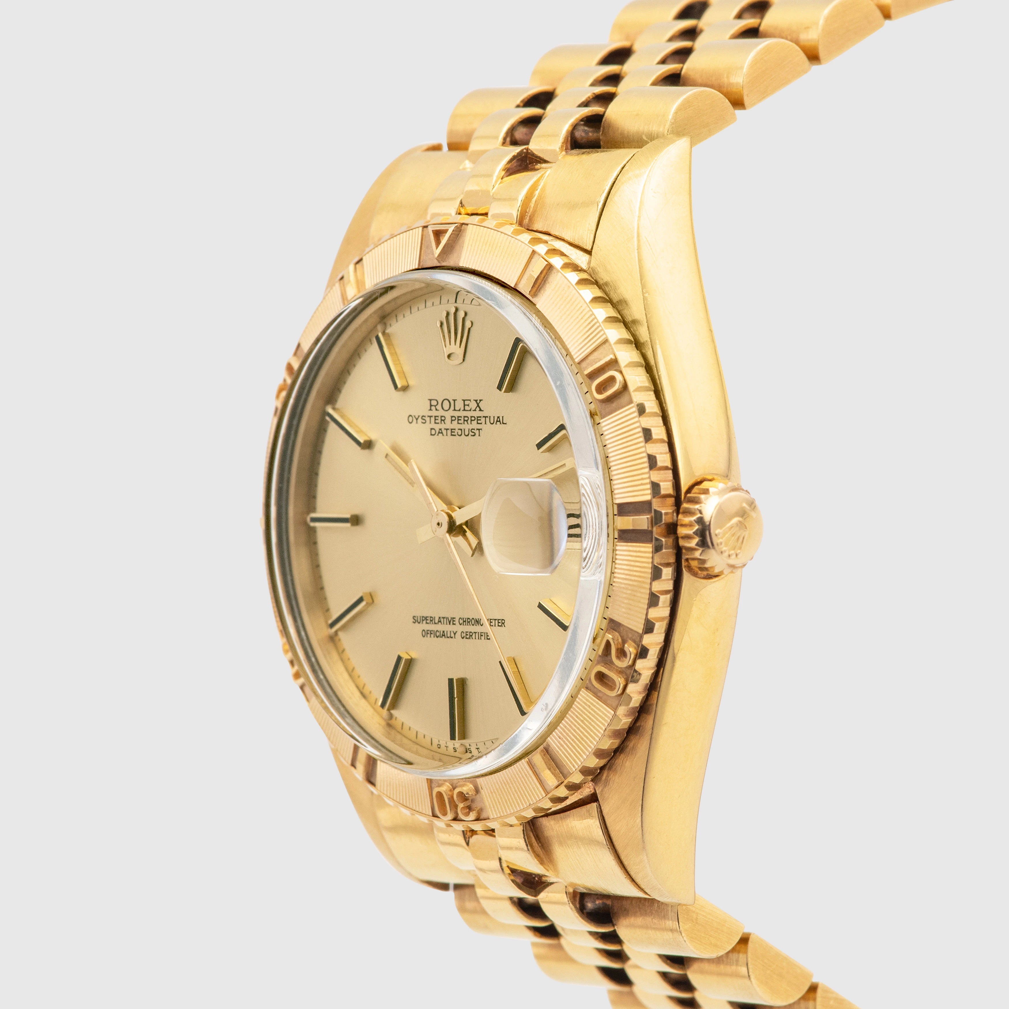 1978 Rolex Datejust Thunderbird 18K YG Champagne Dial Ref. 1625
