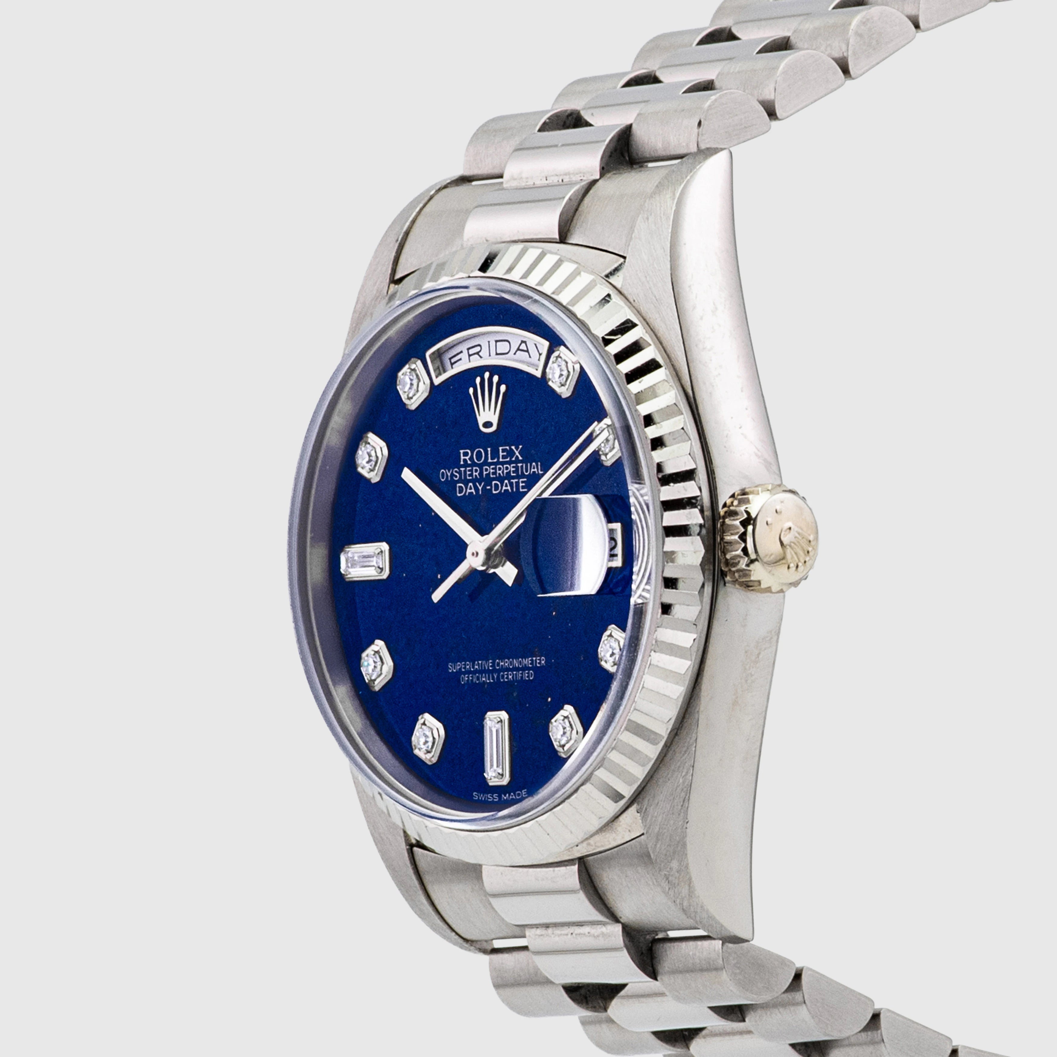 1994 Rolex Day Date Lapis Diamond Dial Ref. 18239