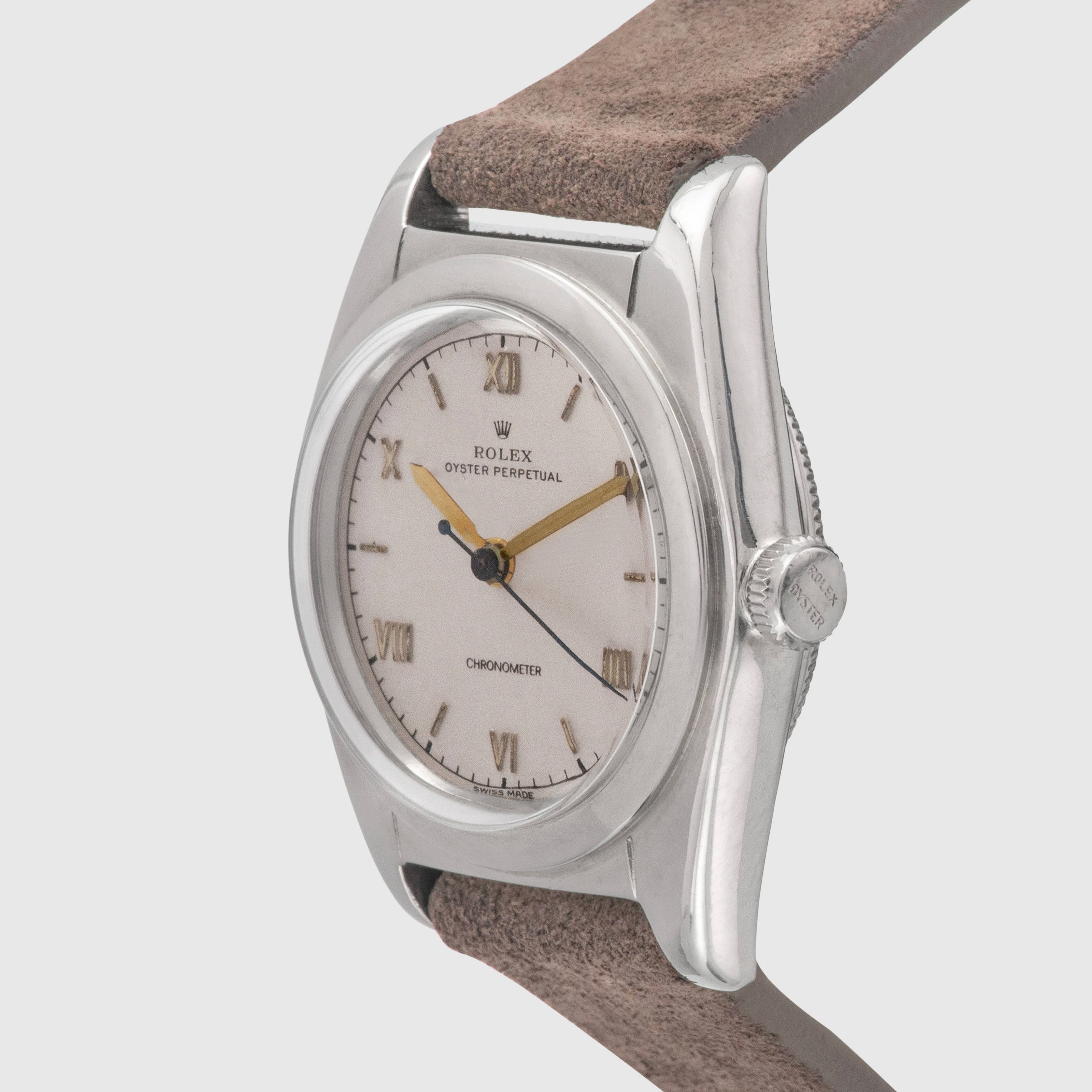 1940 Rolex Bubbleback Silver Dial Ref. 2940