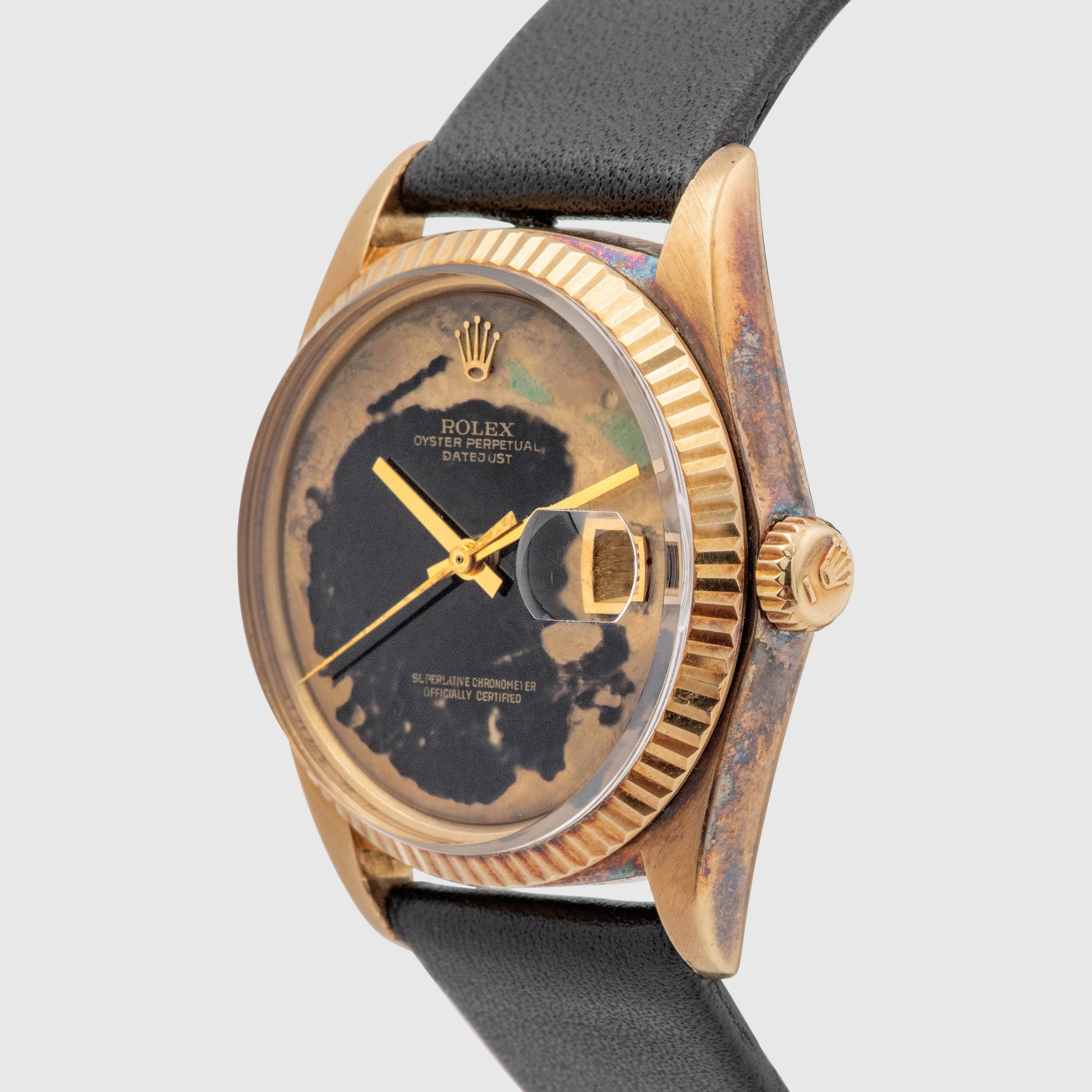 1972 Rolex Datejust 18k Onyx Dial Ref. 1601