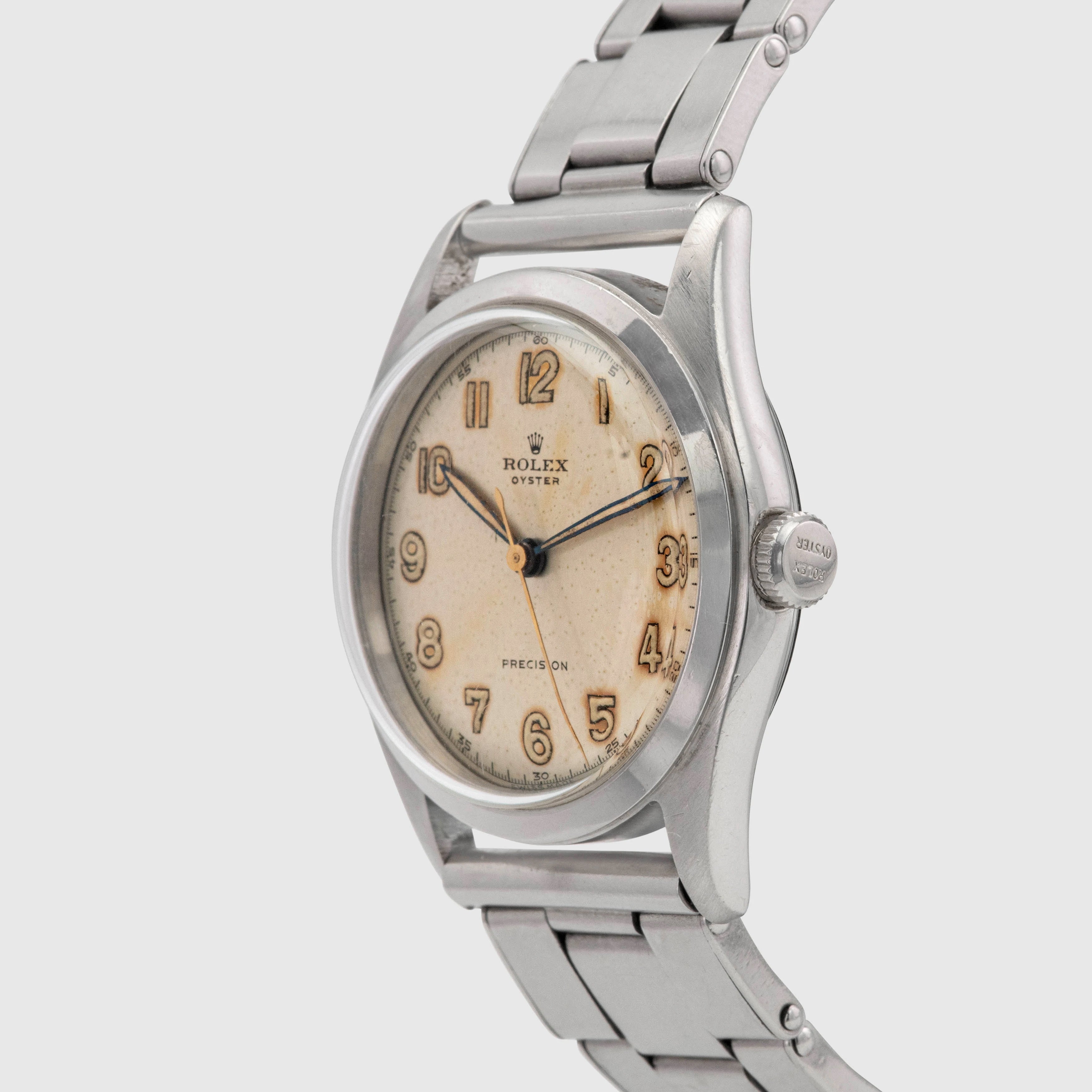 1948 Rolex Oyster Precision Flatback Arabic Radium Dial Ref. 4499
