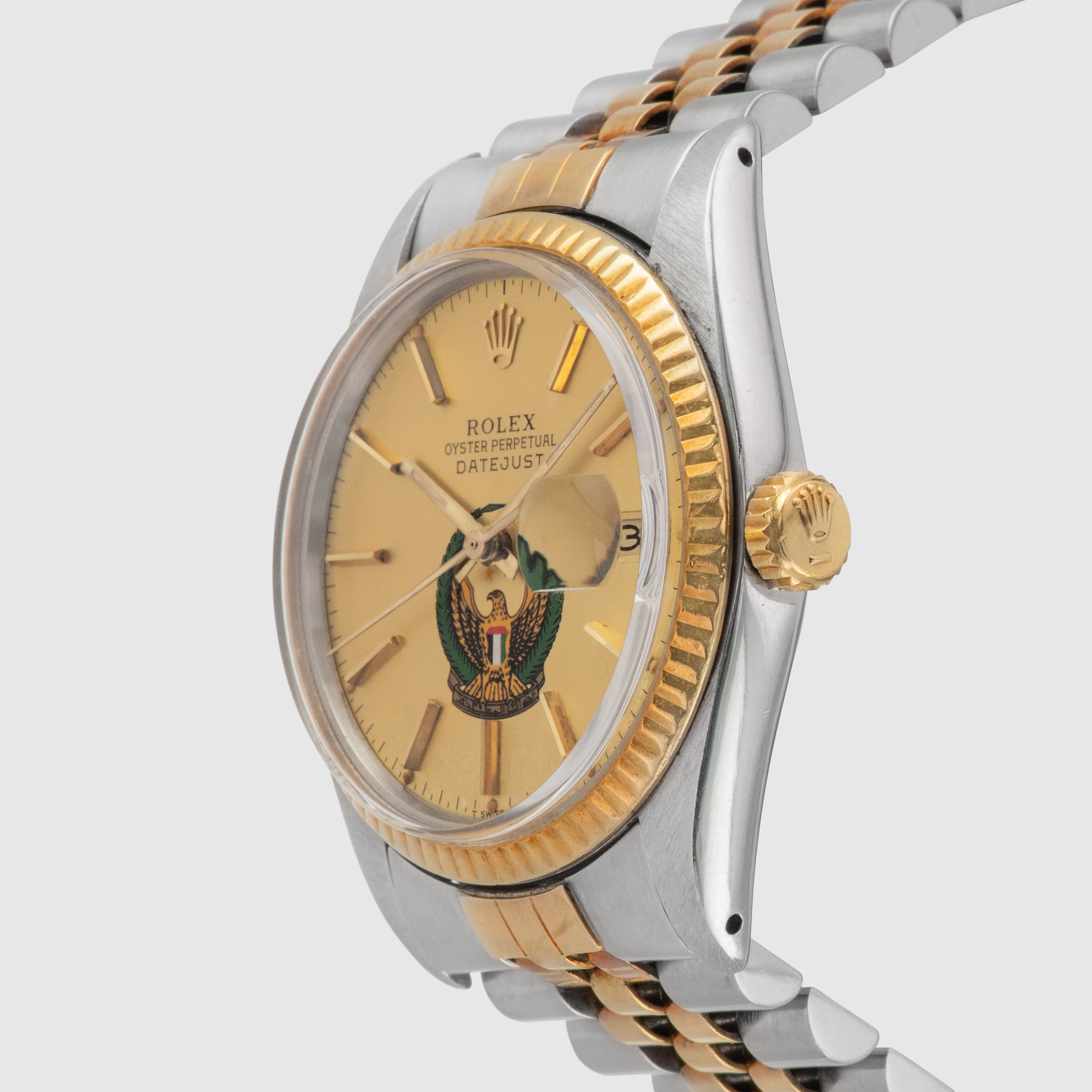 1979 Rolex Datejust Champagne with UAE Armed Forces Logo Ref. 16013