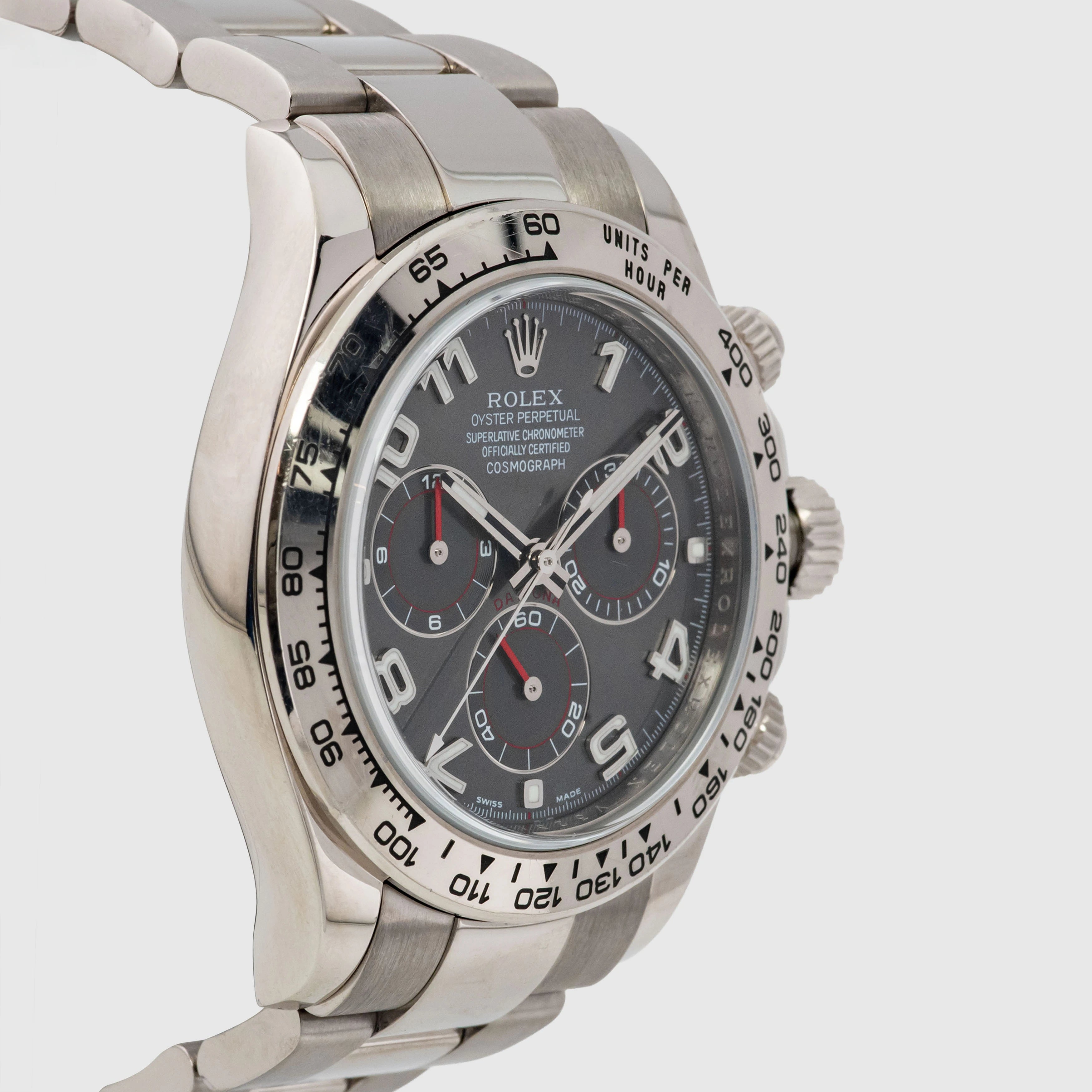 2010 Rolex Daytona Grey Racing Dial Ref. 116509 (Box & Certificate)