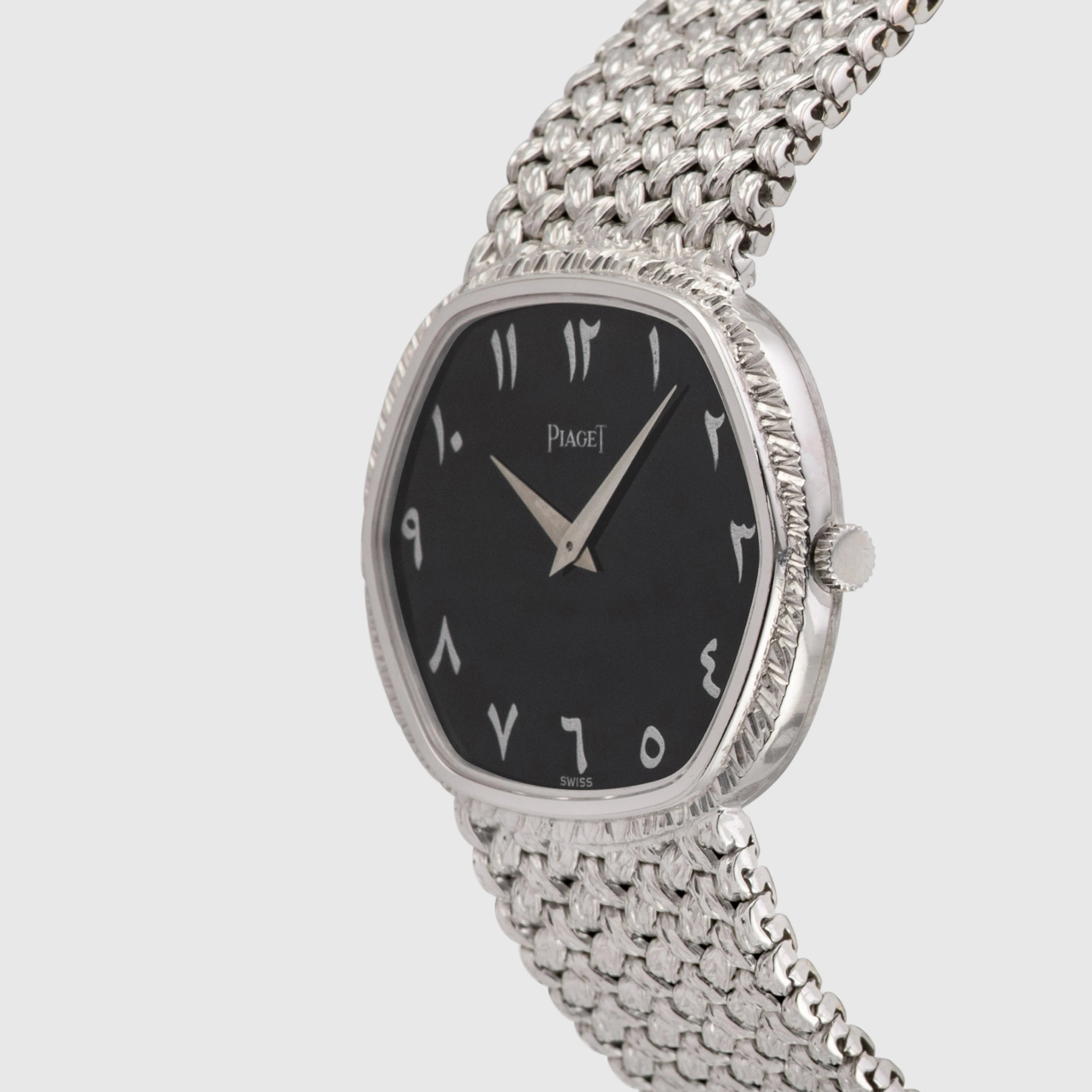 1982 Piaget Onyx Dial with Eastern Hindi Numerals White Gold Ref. 9597 D2
