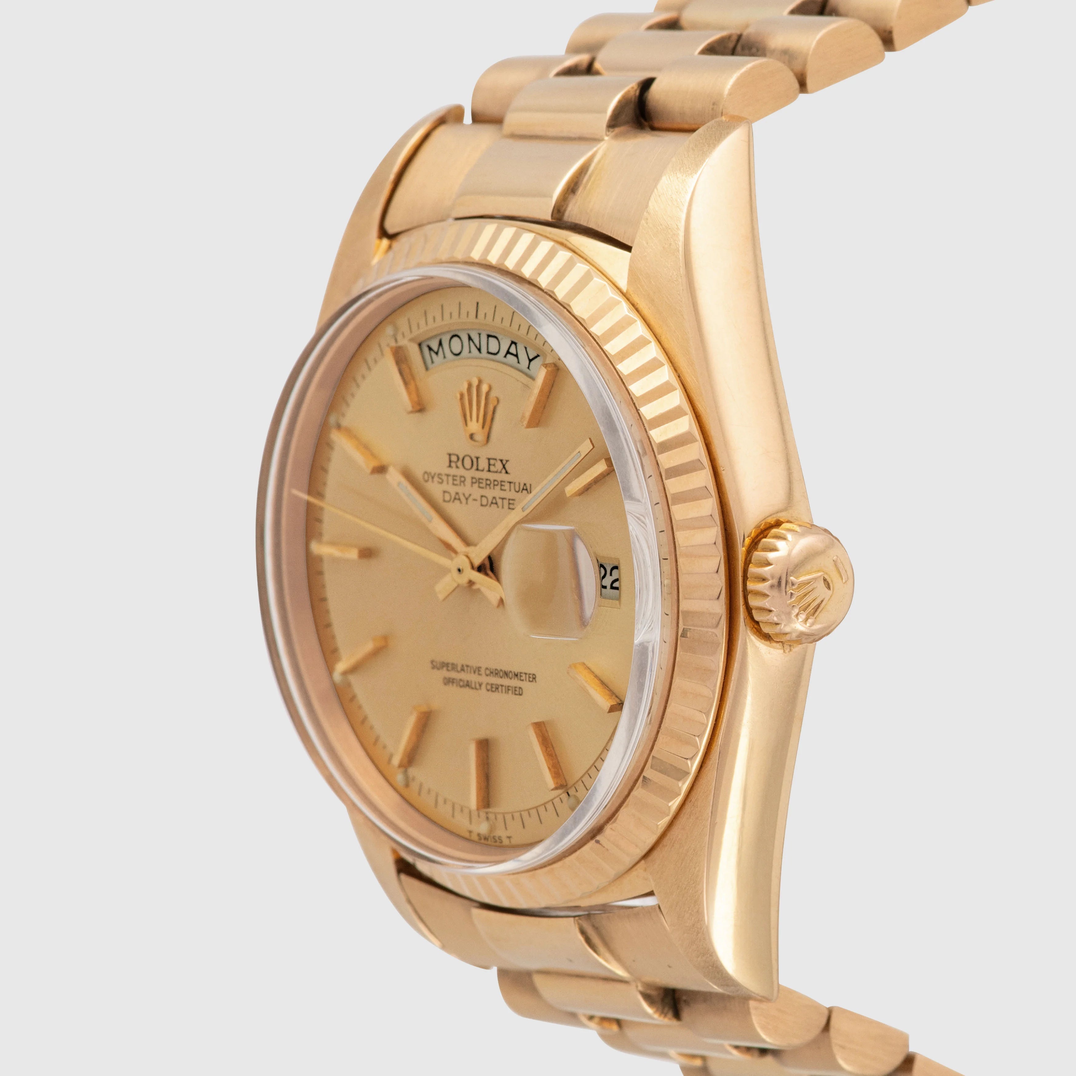 1977 Rolex Day Date 18K Pink Gold & Pink Dial Ref. 1803