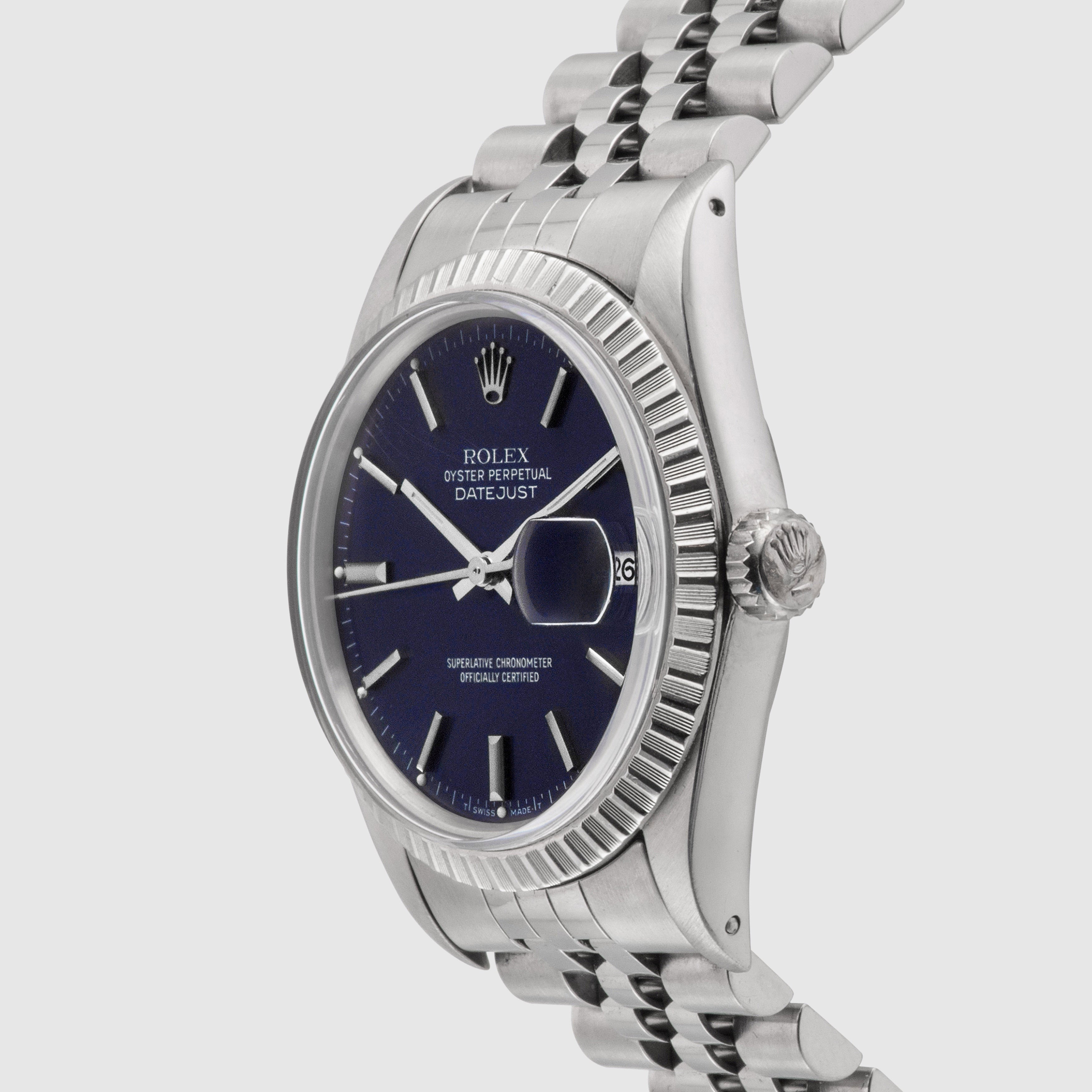 1986 Rolex Datejust Blue/Purple Dial Ref. 16030