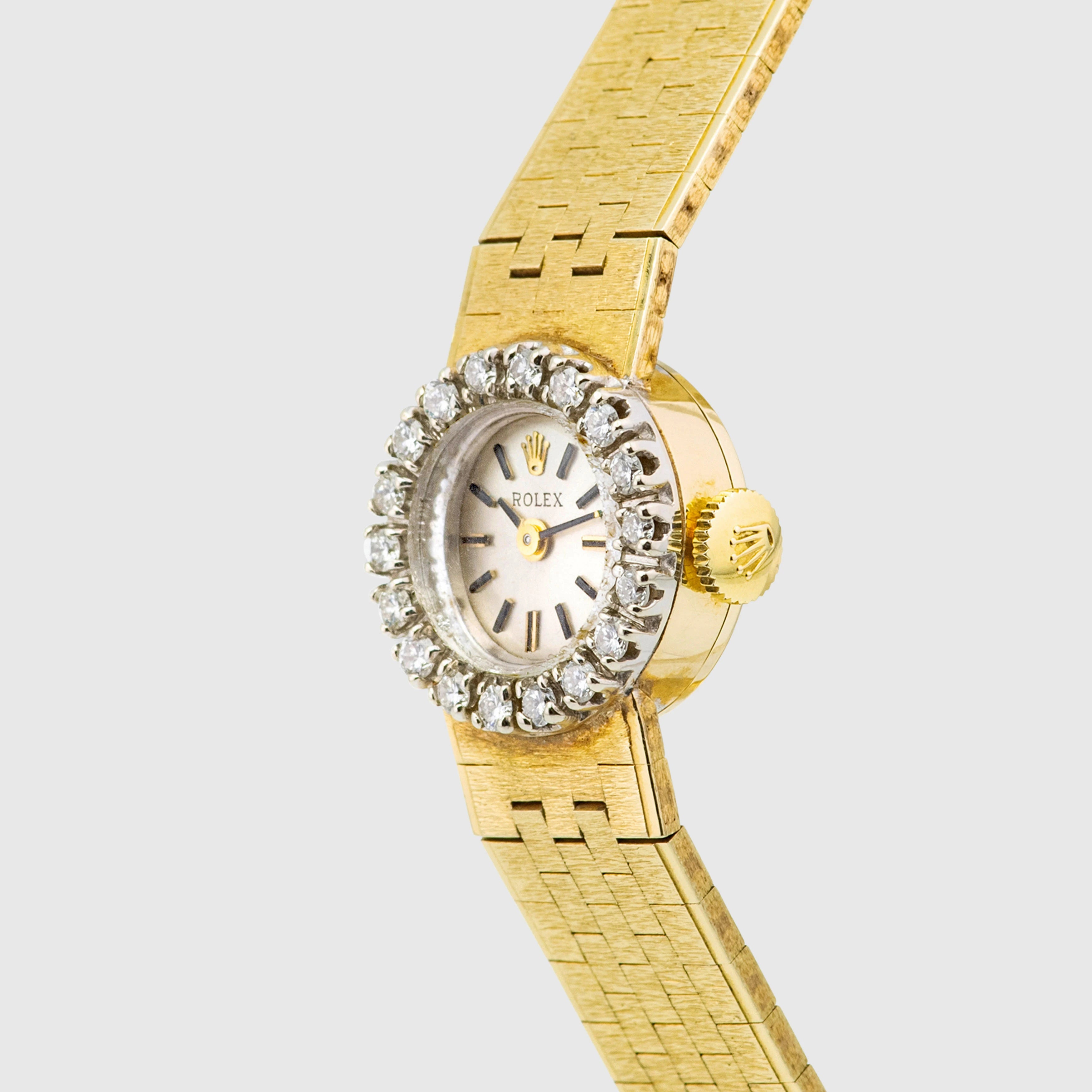 1973 Rolex Precision Ladies 14k Yellow Gold with Diamonds Ref. 4431 (with Box & Papers)