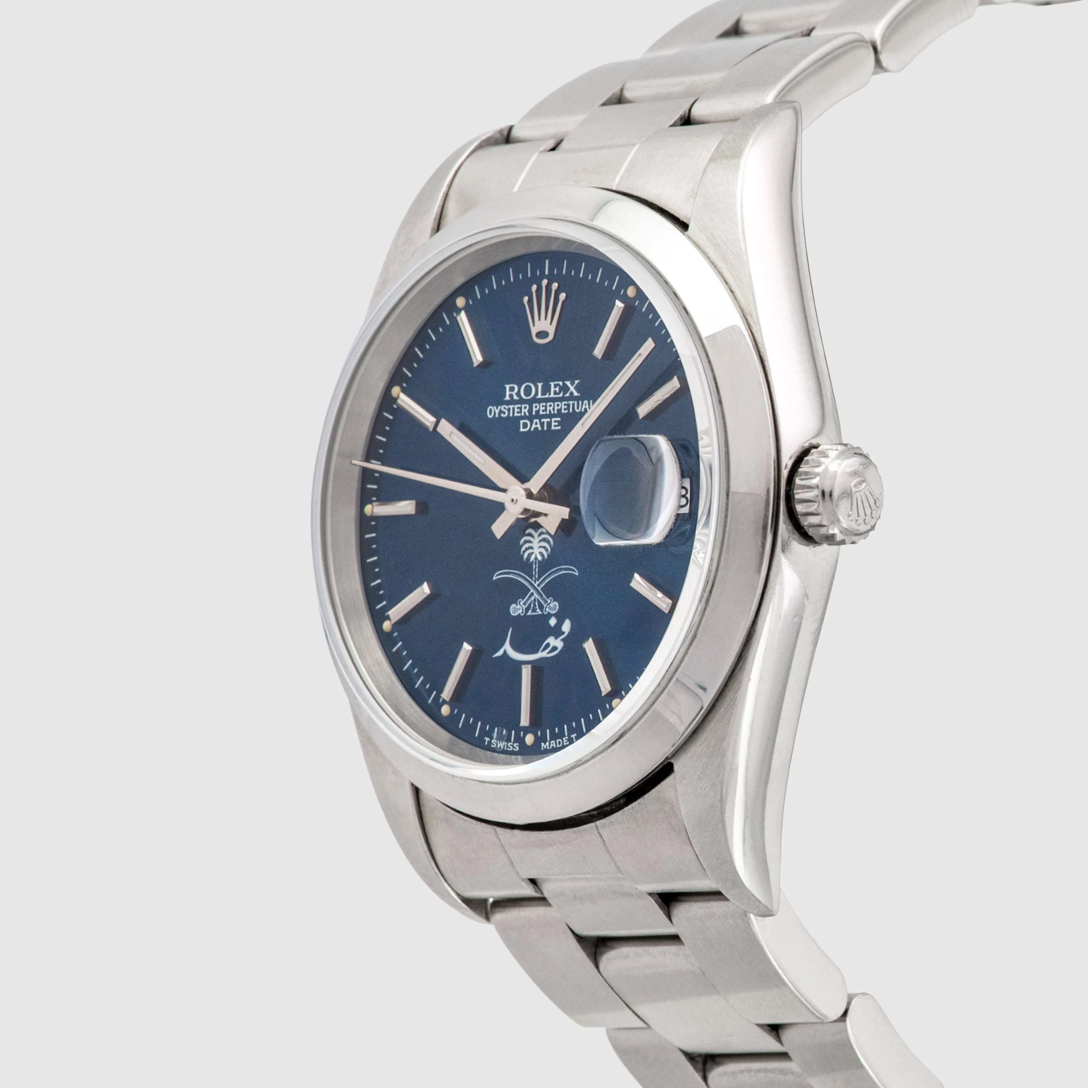 1999 Rolex Oyster Perpetual Date Saud Logo 'Fahd' Ref. 15200