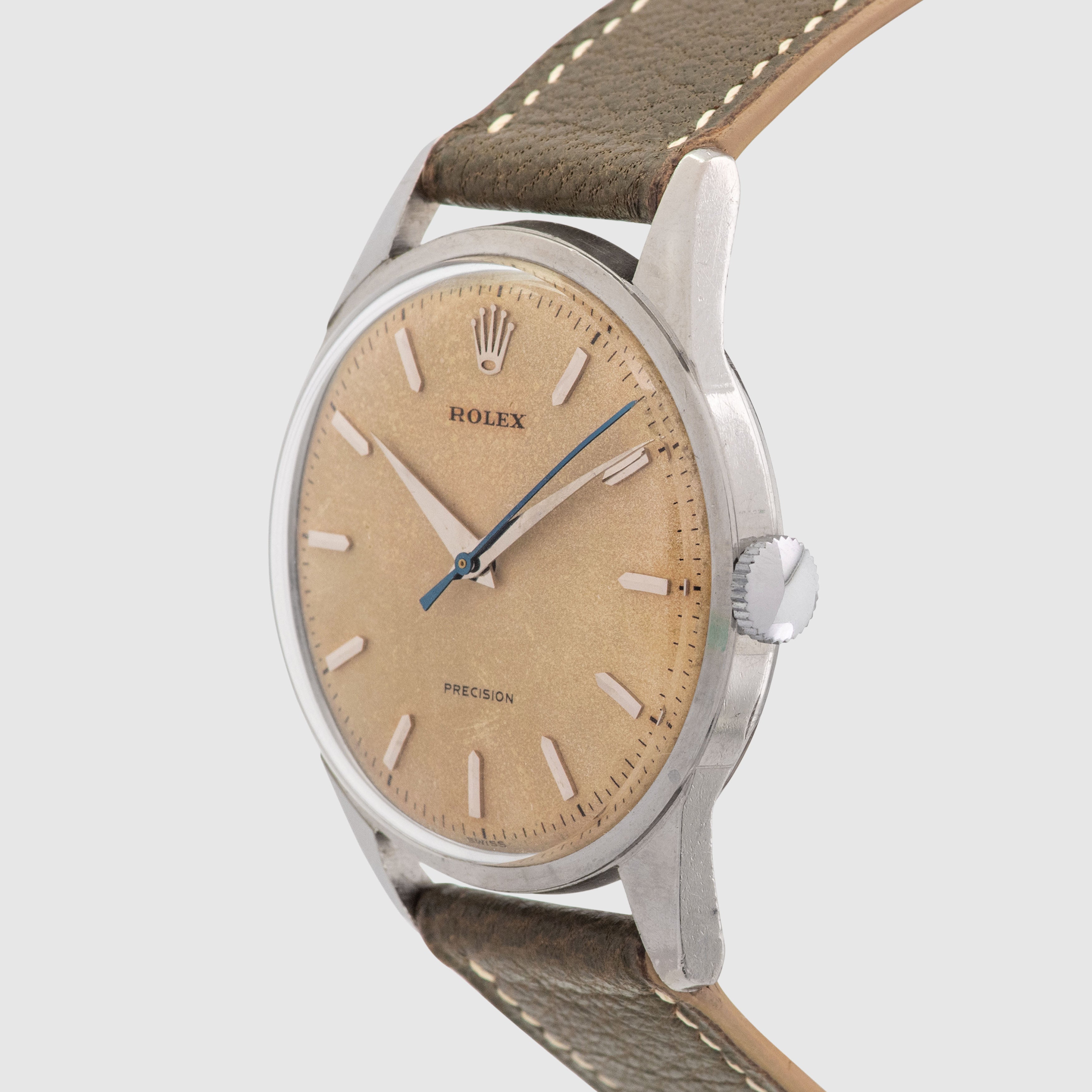 1954 Rolex Dress Watch Stainless Steel Sand Finish Dial Ref. 8896