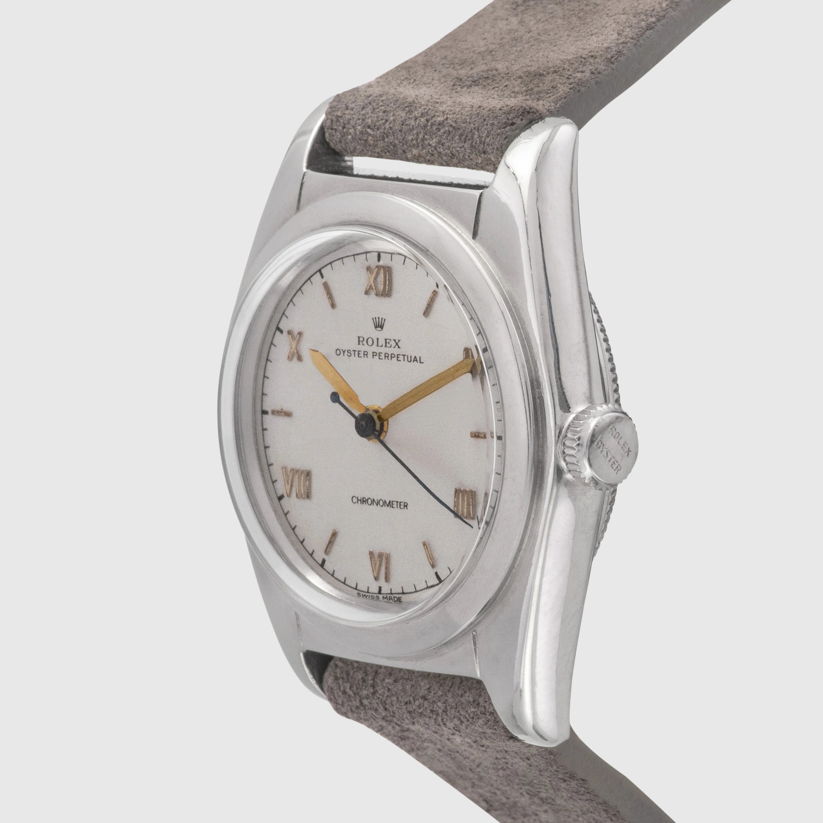 1940 Rolex Bubbleback Silver Dial Ref. 2940