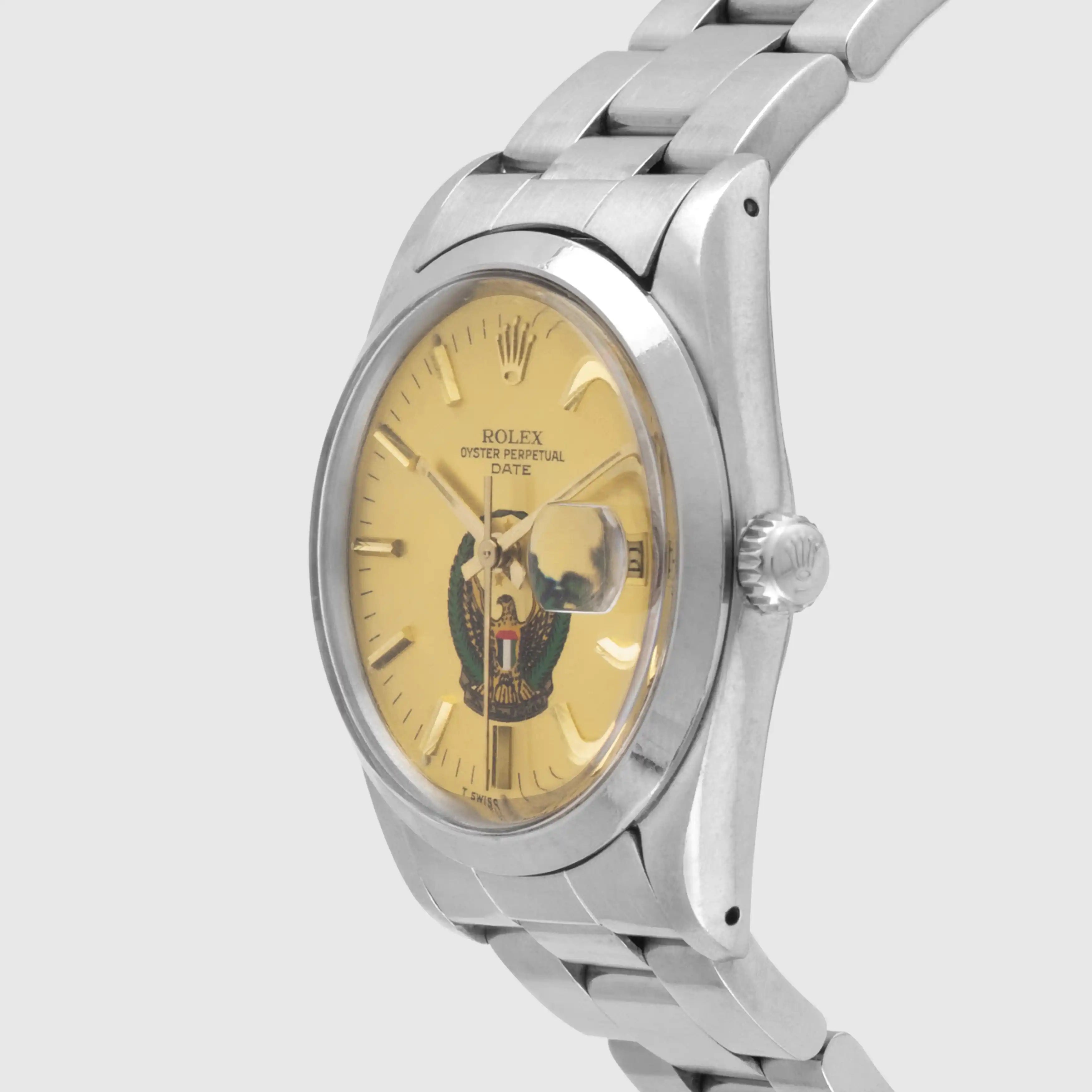 1985 Rolex Oyster Perpetual Date Champagne Dial 'UAE Armed Forces' Ref. 15000