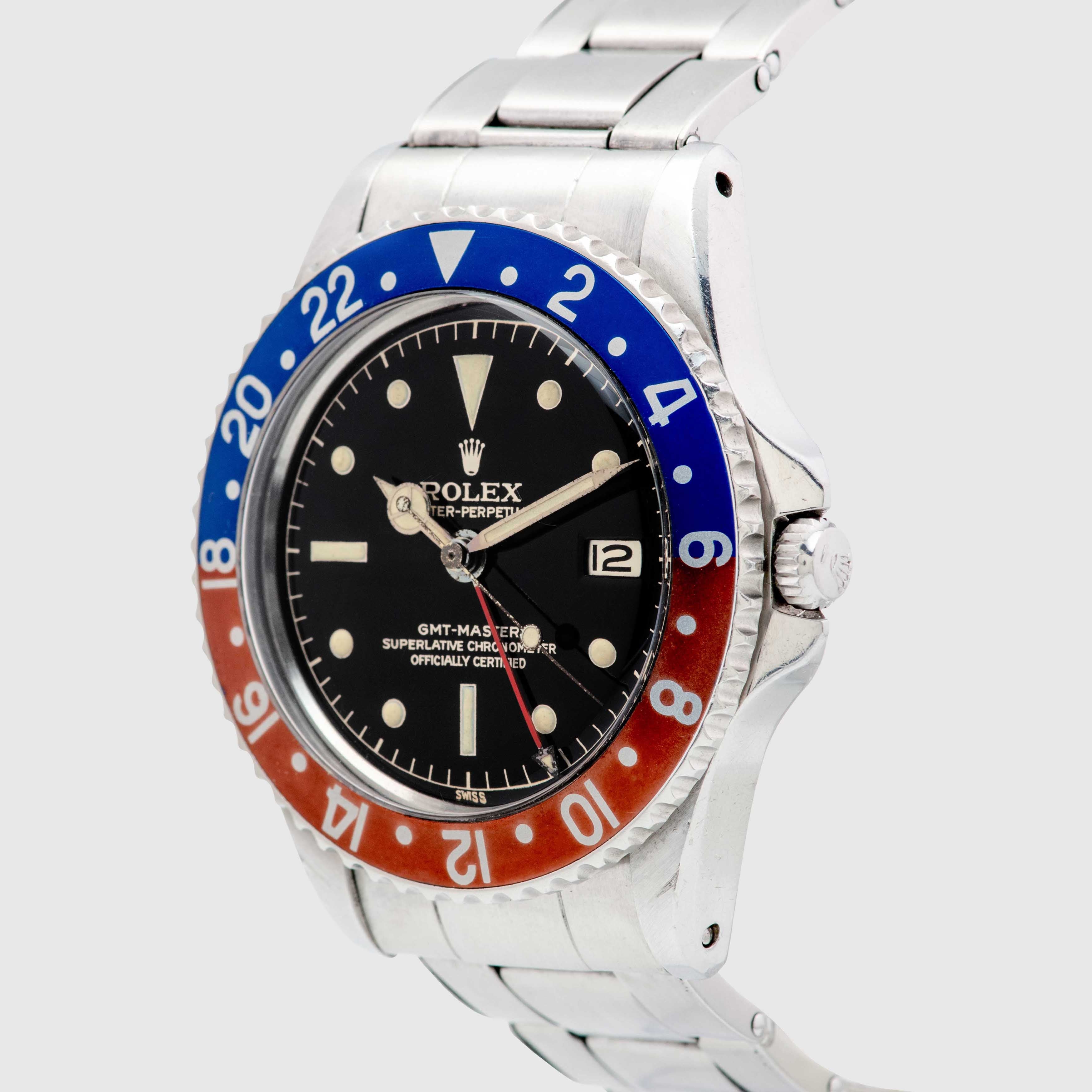 1960 Rolex GMT Master PCG Chapter Ring Gilt Dial Ref. 1675