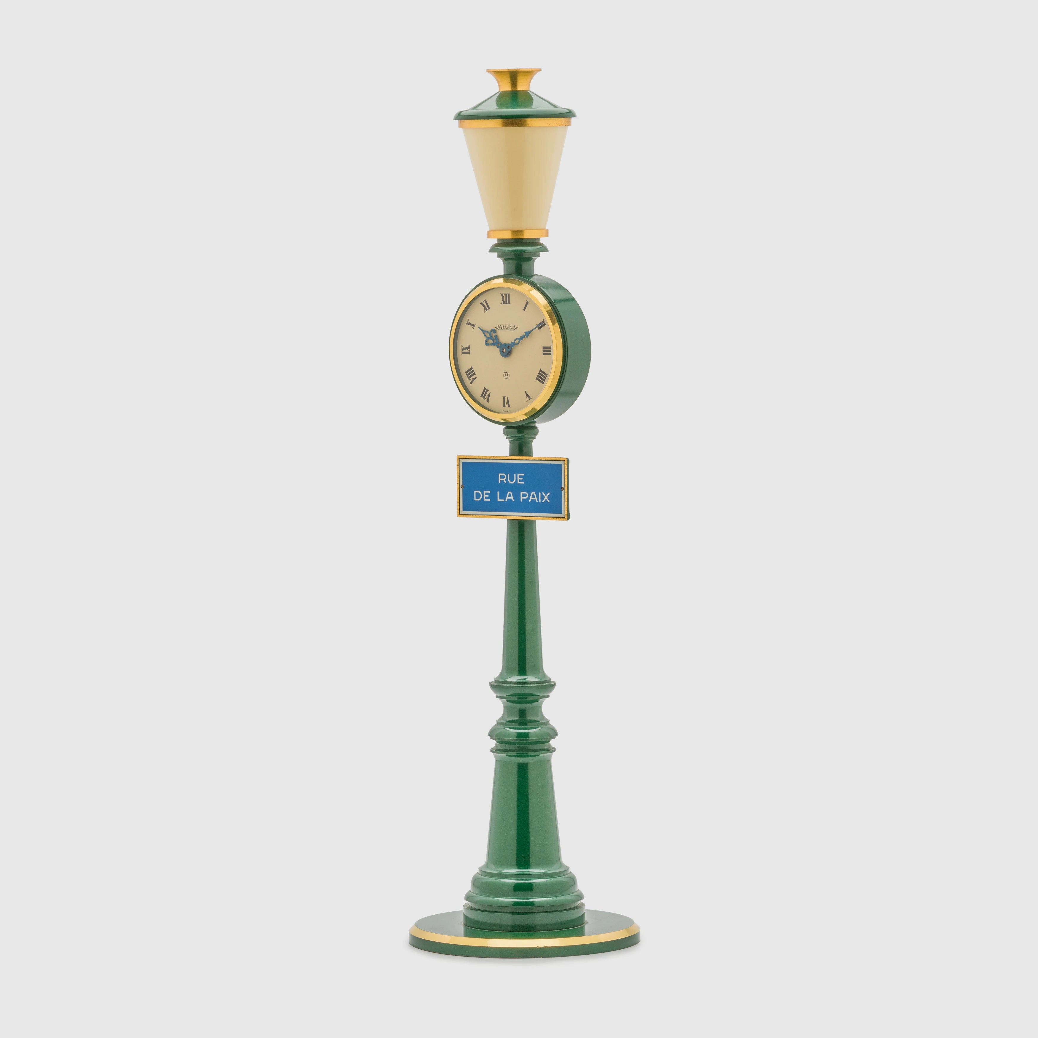 Jaeger LeCoultre  Rue De La Paix Street Lamp Table Clock