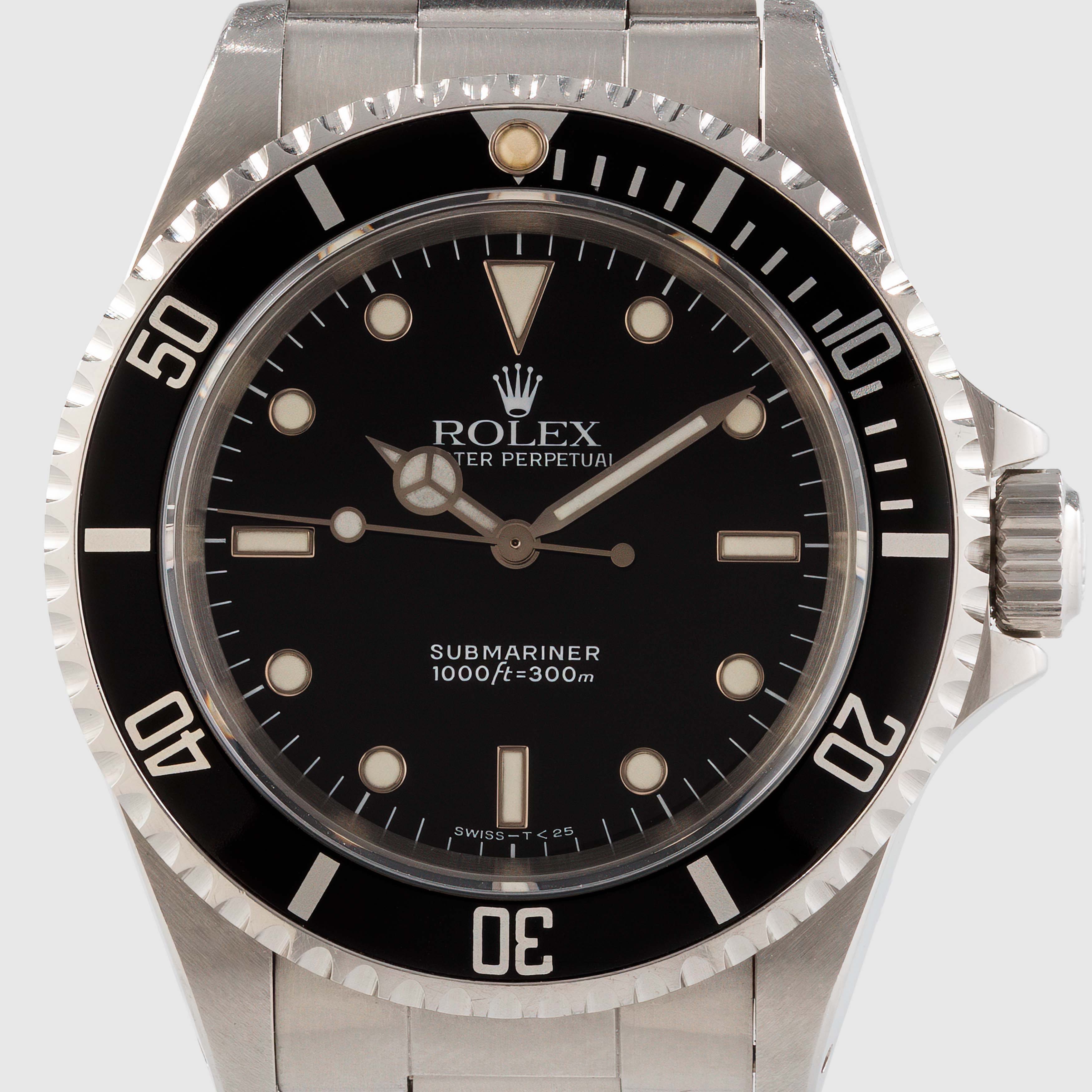 1990 Rolex Submariner Tritium Dial Ref. 14060 (with papers)