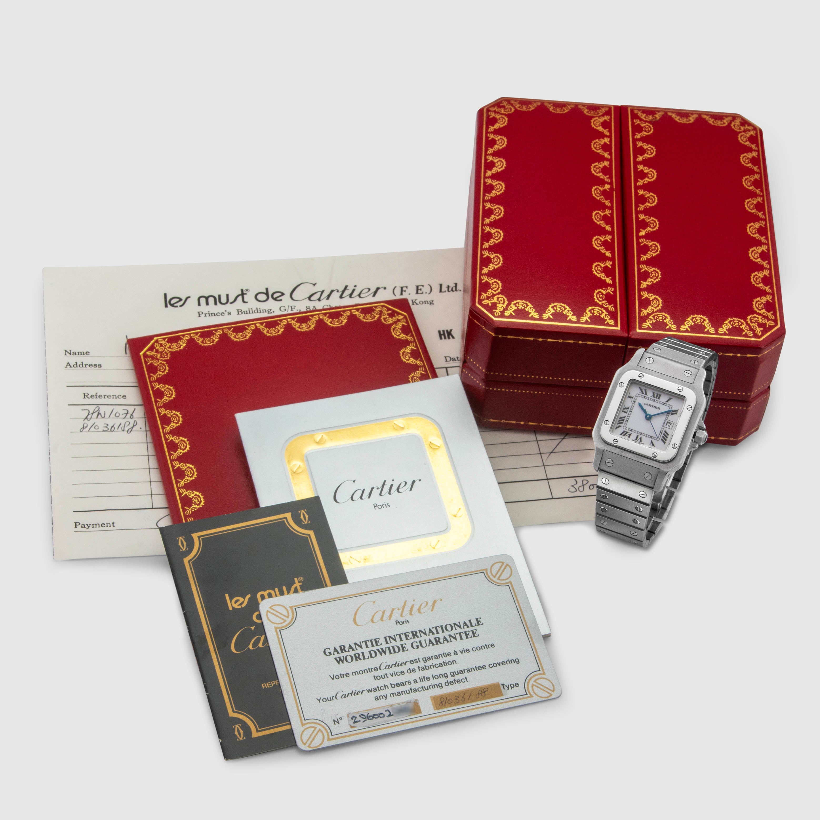 1979 Cartier Santos Carree Ref. 2960 (Full Set)
