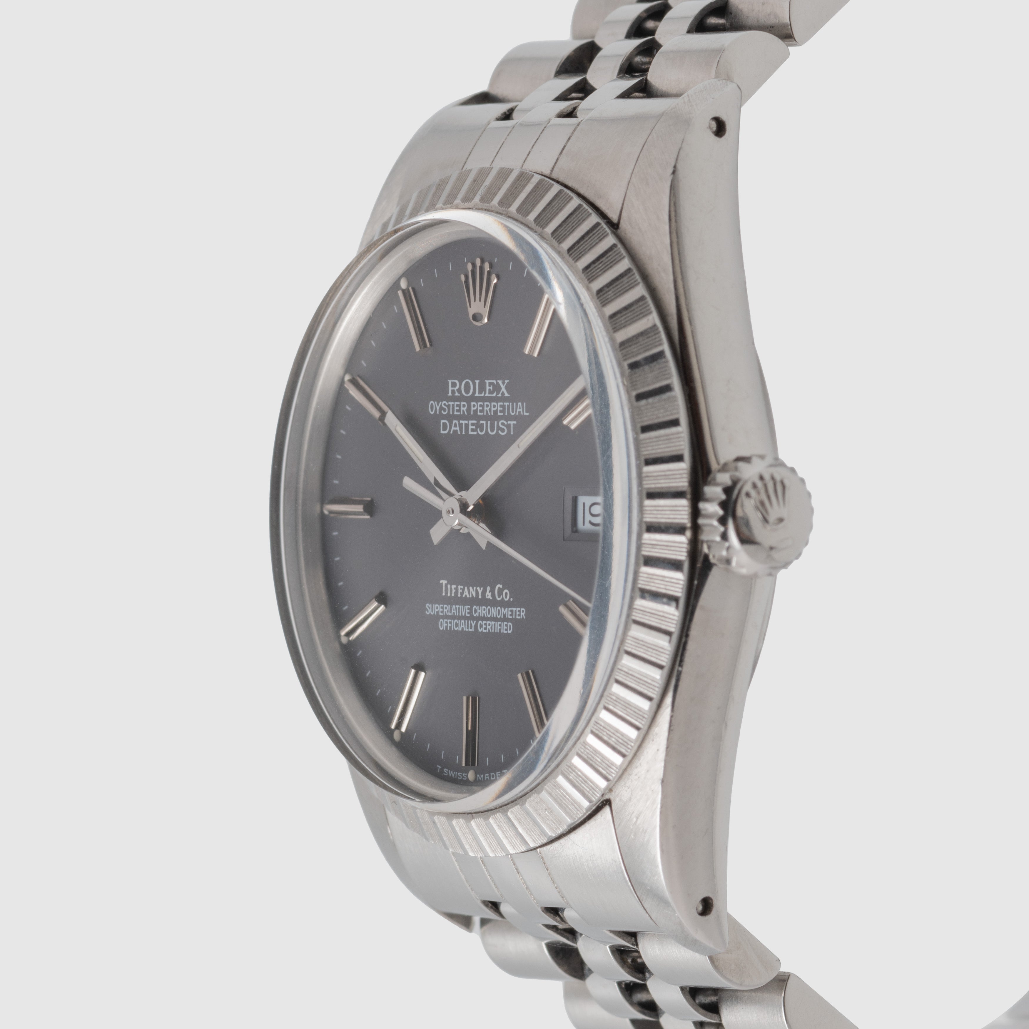 1988 Rolex Datejust Grey Dial Tiffany & Co. Ref. 16030