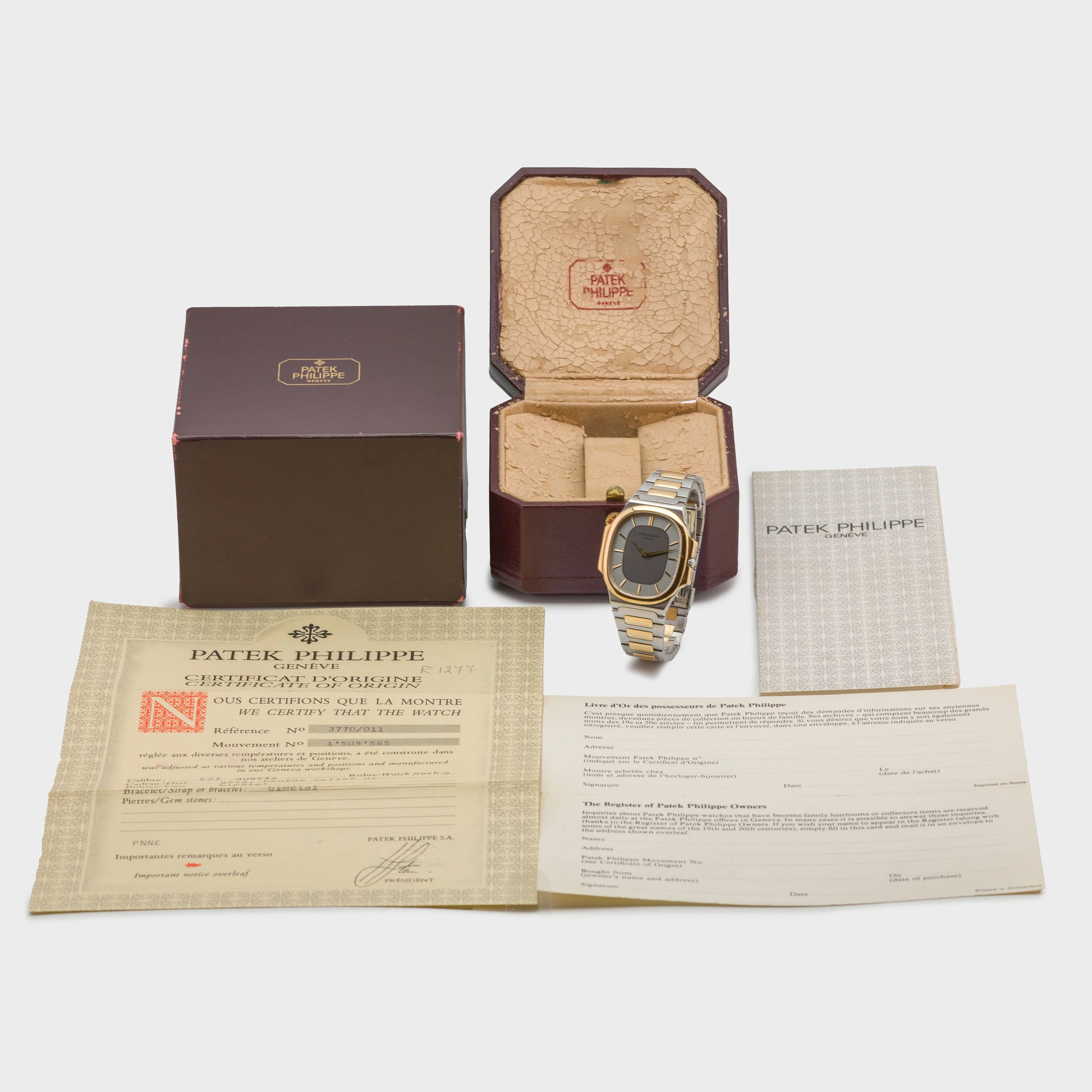 1985 Patek Philippe Nautellipse St/G Ref. 3770 (Box and Papers)