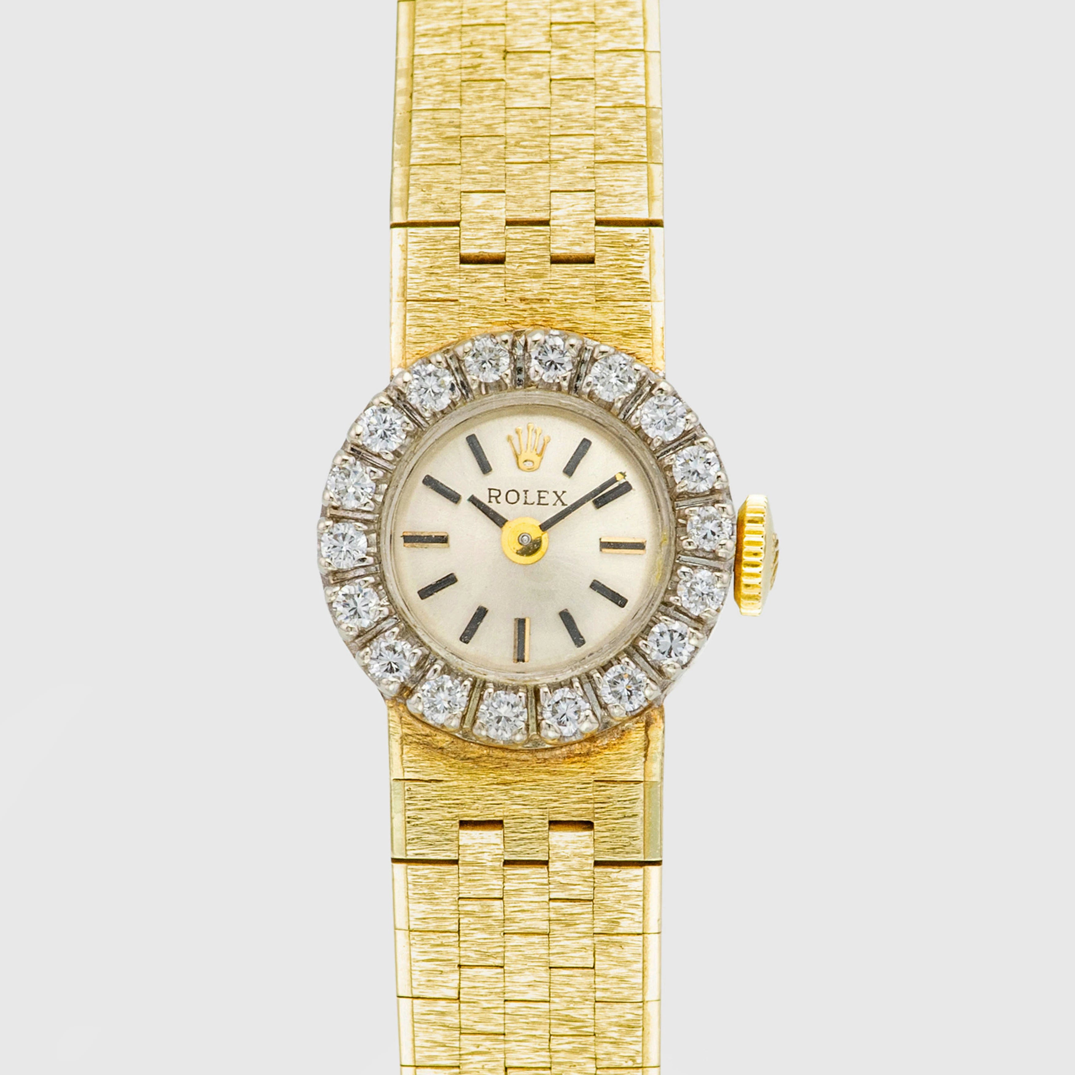 1973 Rolex Precision Ladies 14k Yellow Gold with Diamonds Ref. 4431 (with Box & Papers)