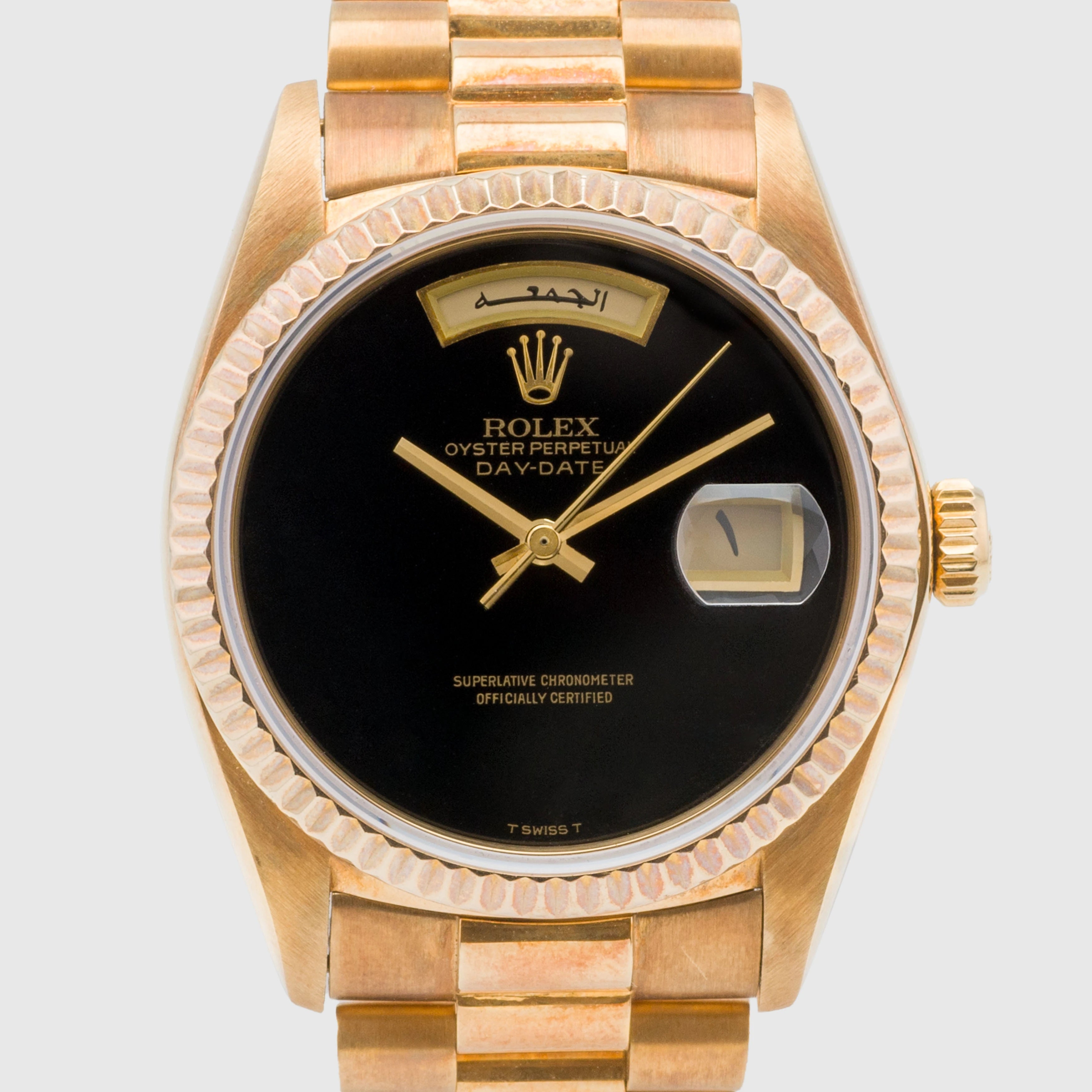 1979 Rolex Day Date Onyx Dial 'Arabic Calendar' Ref. 18038