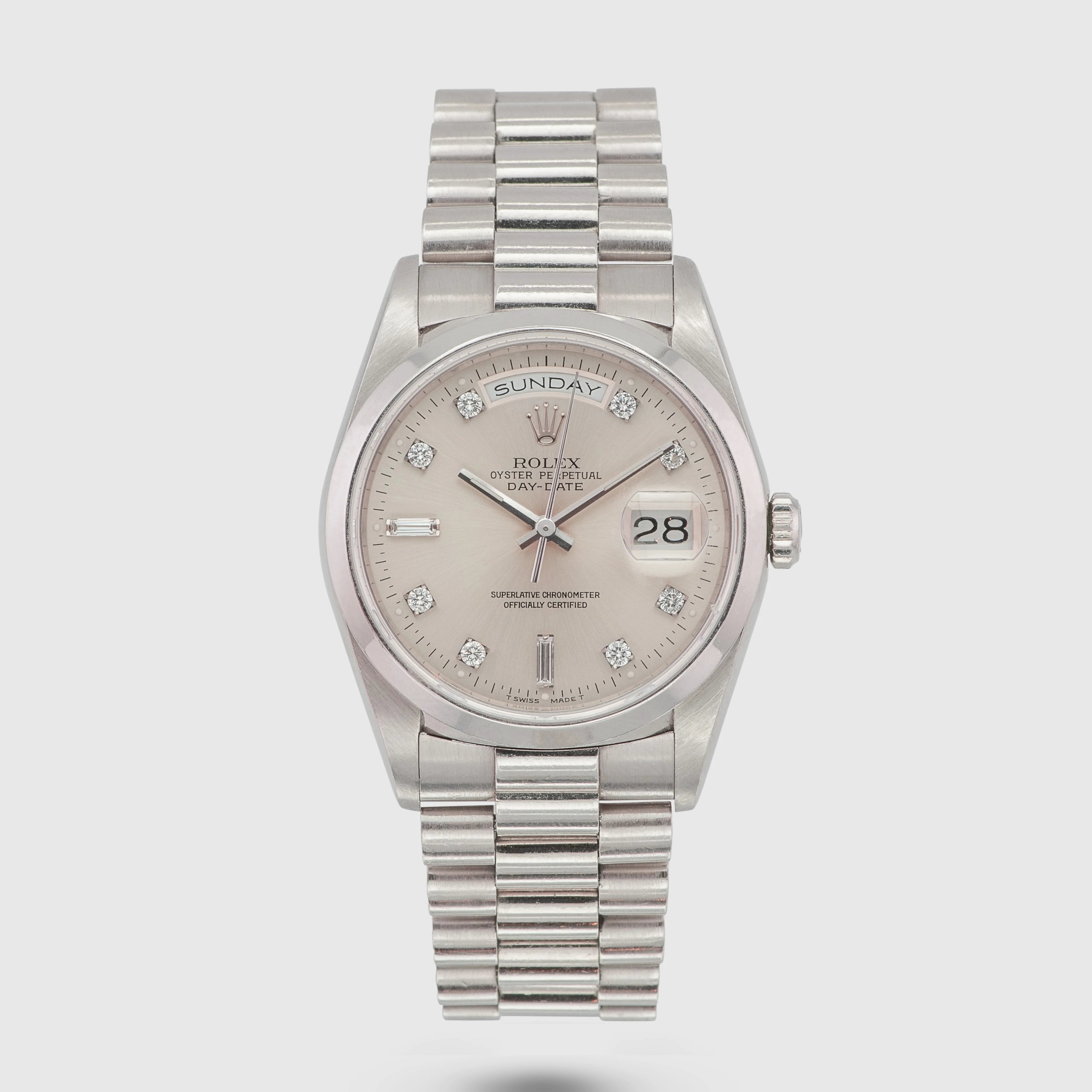 1991 Rolex Day Date Jumbo Diamond Dial Ref. 18206