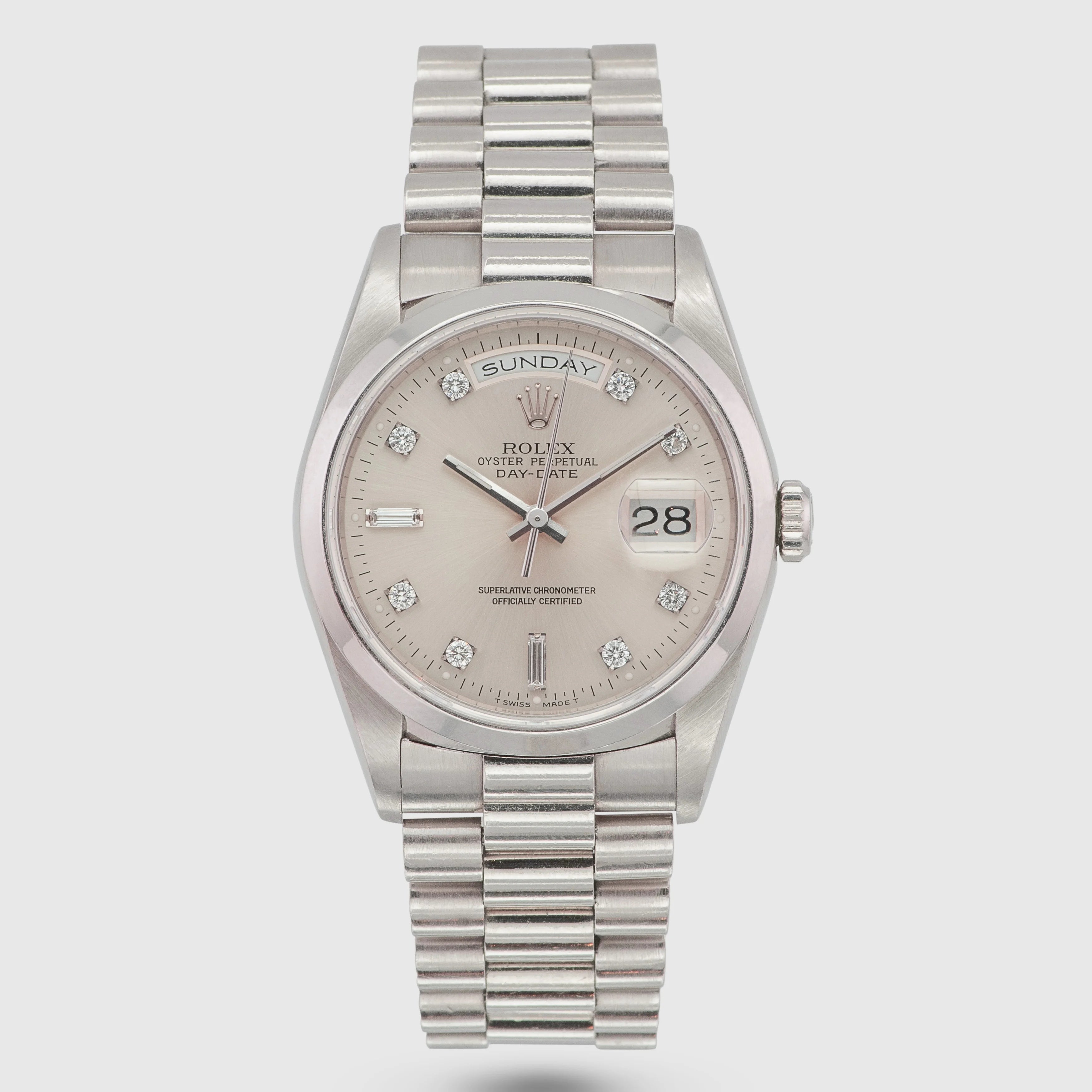 1991 Rolex Day Date Jumbo Diamond Dial Ref. 18206