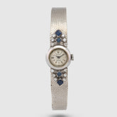 1971 Rolex Ladies Precision White Gold Diamond & Sapphire Ref. 2166