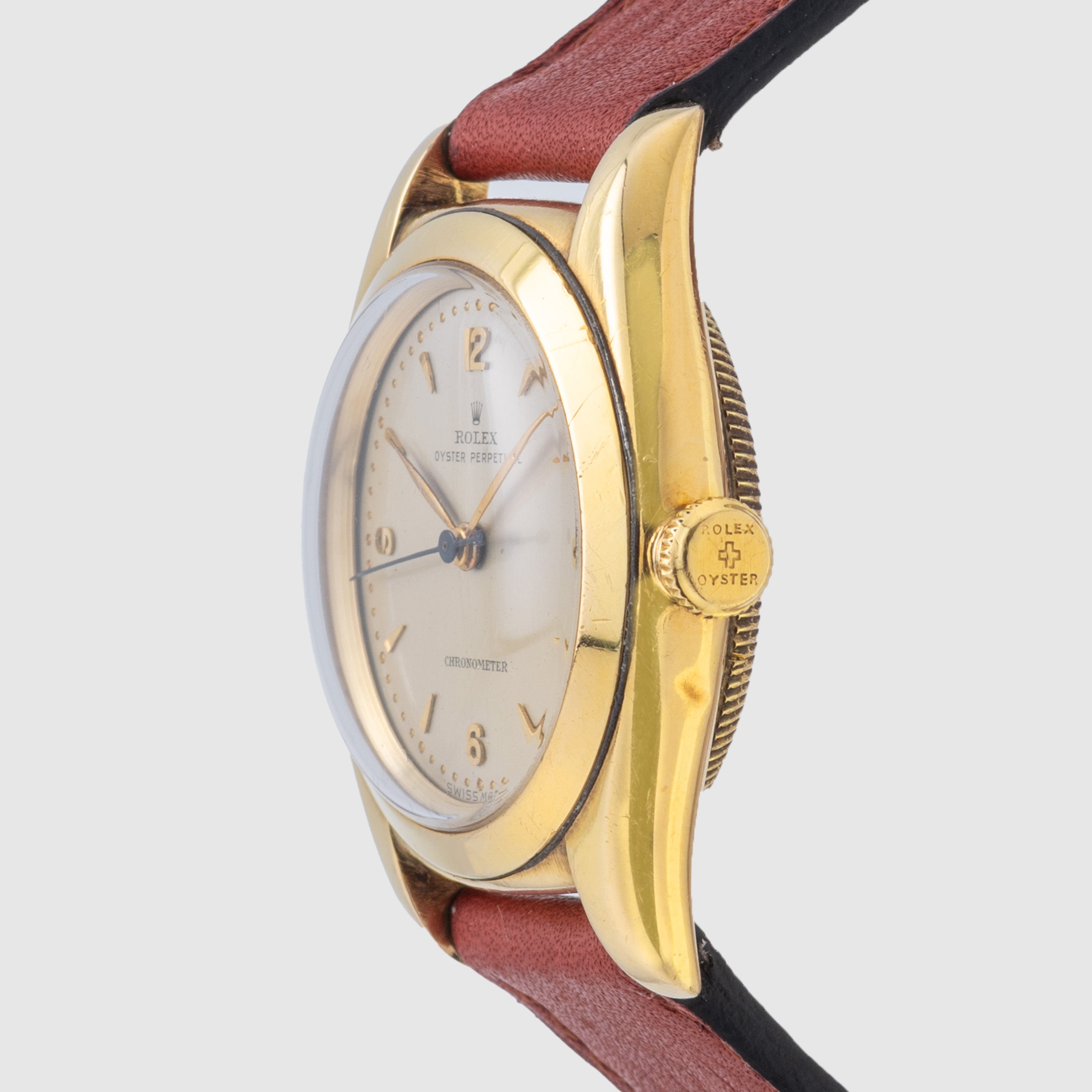 1945 Rolex Bubbleback 14K Gold Ref. 3131