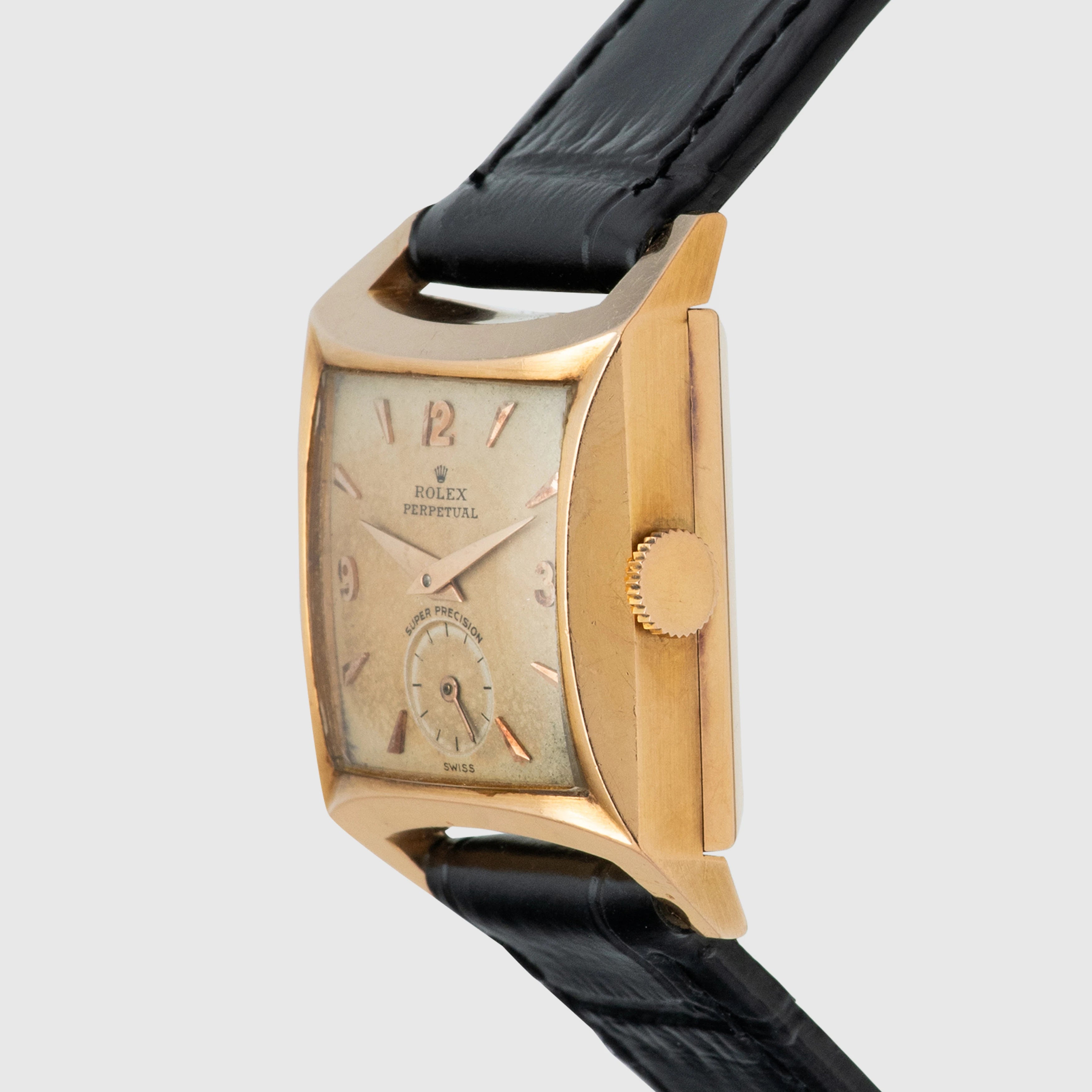 1953 Rolex Perpetual Carree Galbee 'Super Precision'  Ref. 8126