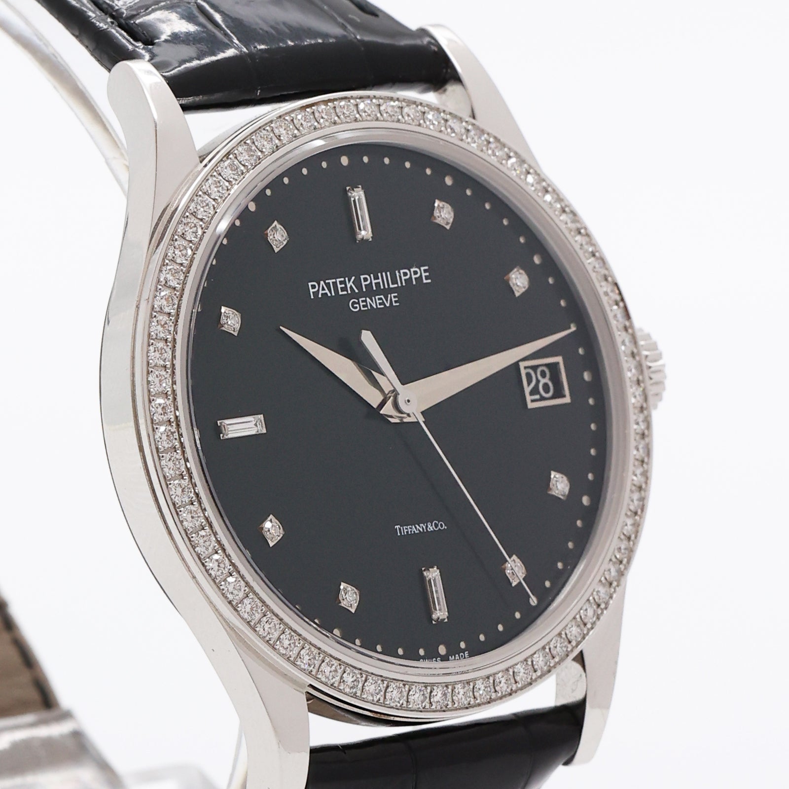 2020 Patek Philippe Calatrava Black Diamond Dial 'Tiffany & Co' Ref. 5297G-001 (Fullset)