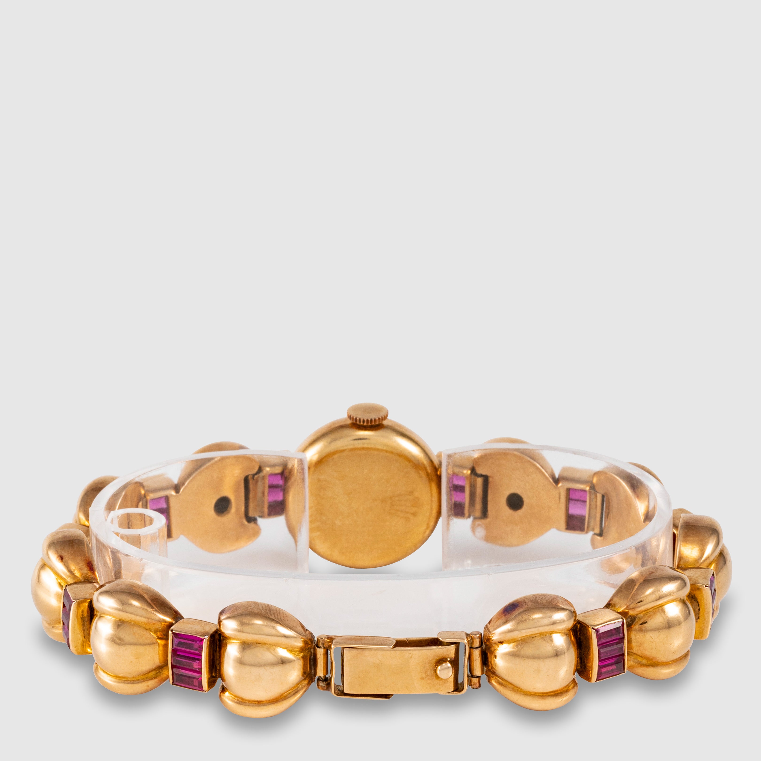 1942 Rolex Ladies Cocktail Watch Diamonds & Amethysts Ref. 8635