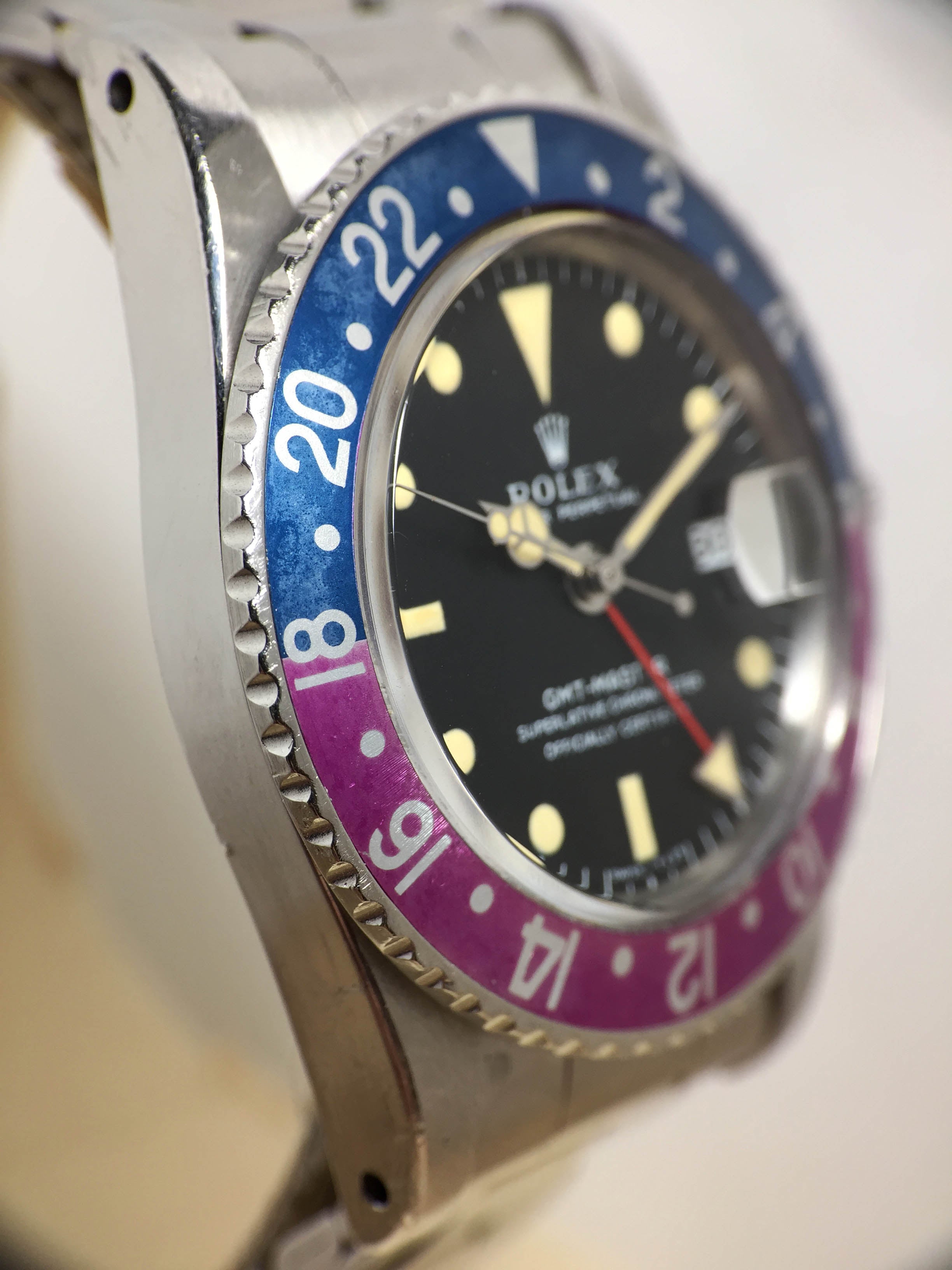 1968 Rolex GMT Master MK1 Fuchsia Ref. 1675 (with Box & Papers)