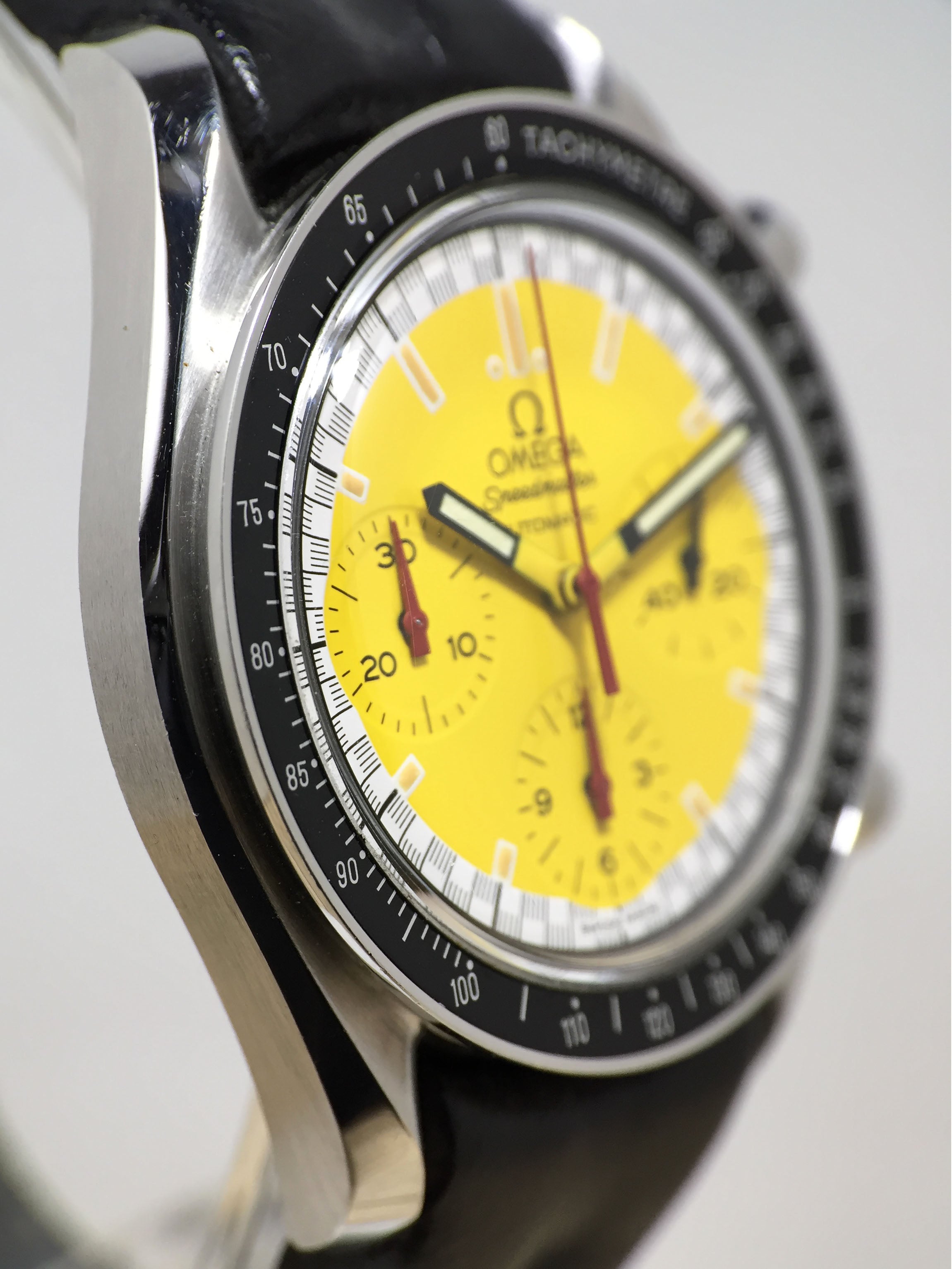 1997 Omega Speedmaster Schumacher Yellow Ref. 38101240 (Super Full Set)