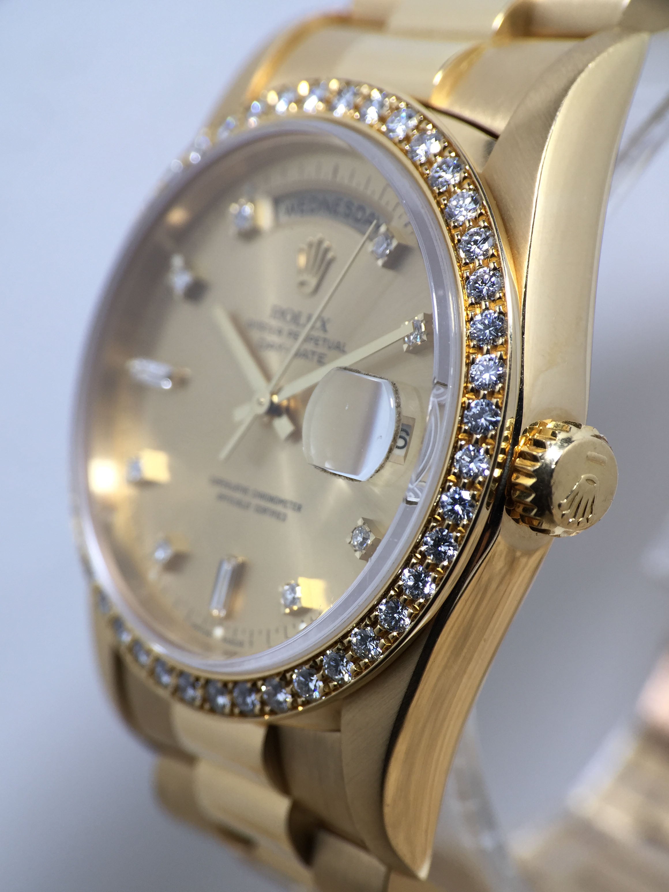 1994 Rolex Day Date with Diamond Dial Ref. 18348