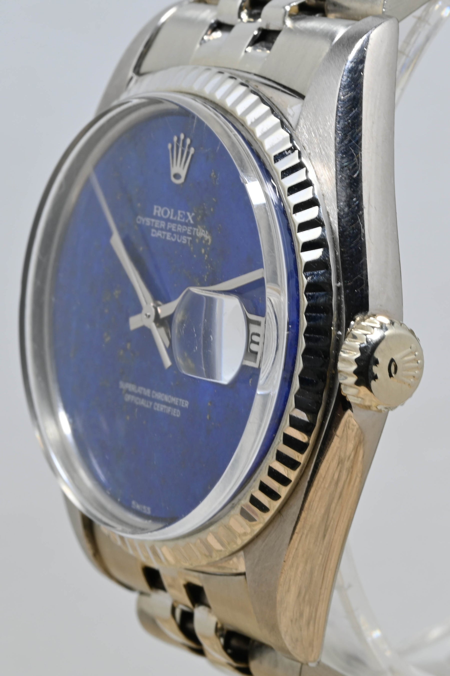 1975 Rolex Datejust White Gold Lapis Dial Ref. 1601
